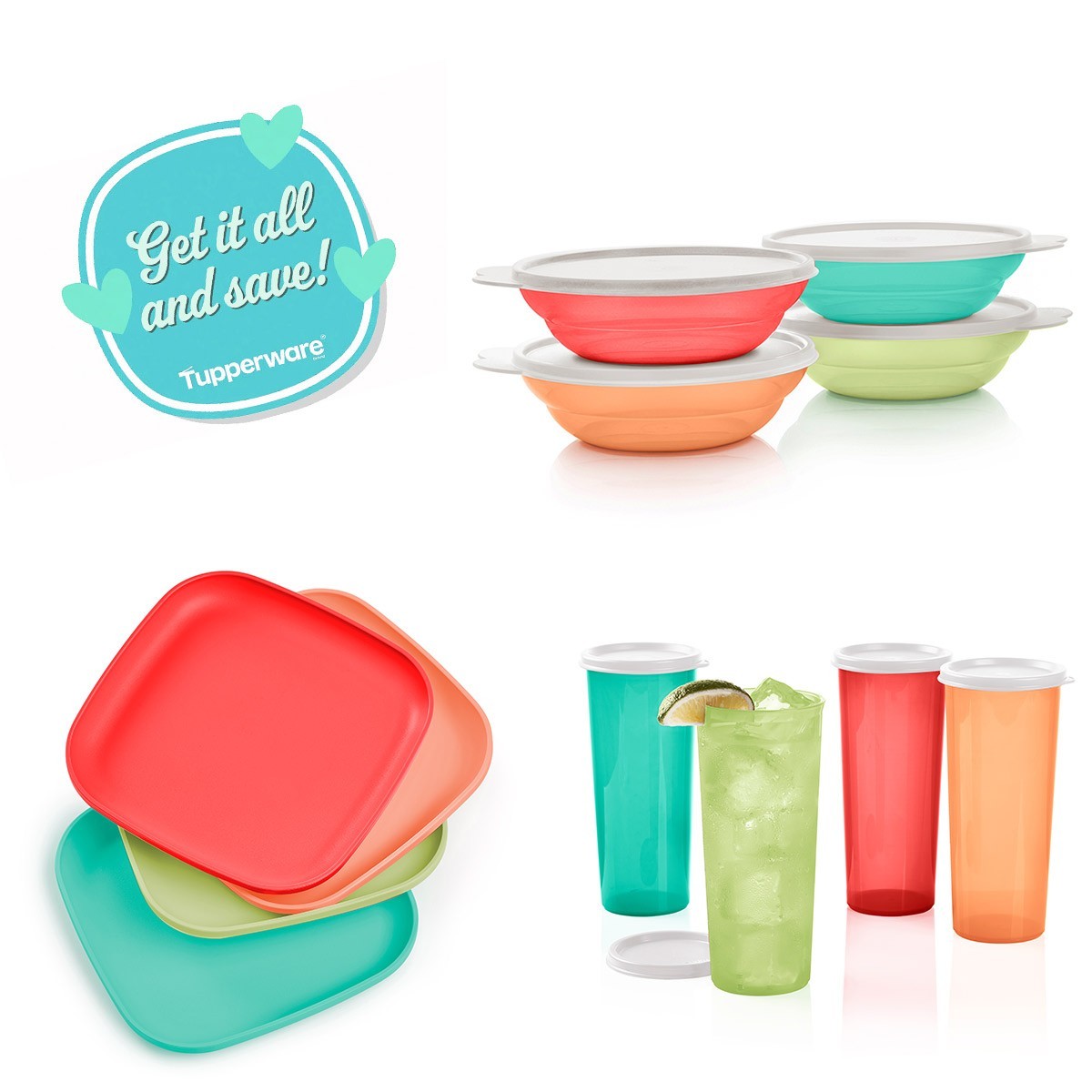 Tupperware 80TH ANNIVERSARY lunch set NEW