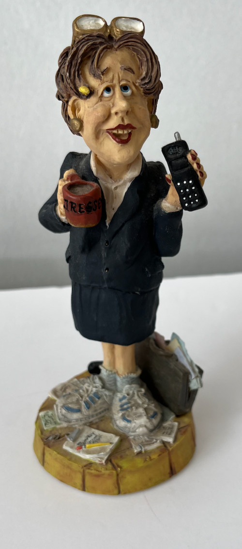 Doug Harris Career Woman All In A Day's Work Figurine Russ Berrie 100692 Vintage Doug Harris Career Woman All In A Day's Work Figurine Russ Berrie 100692 Vintage