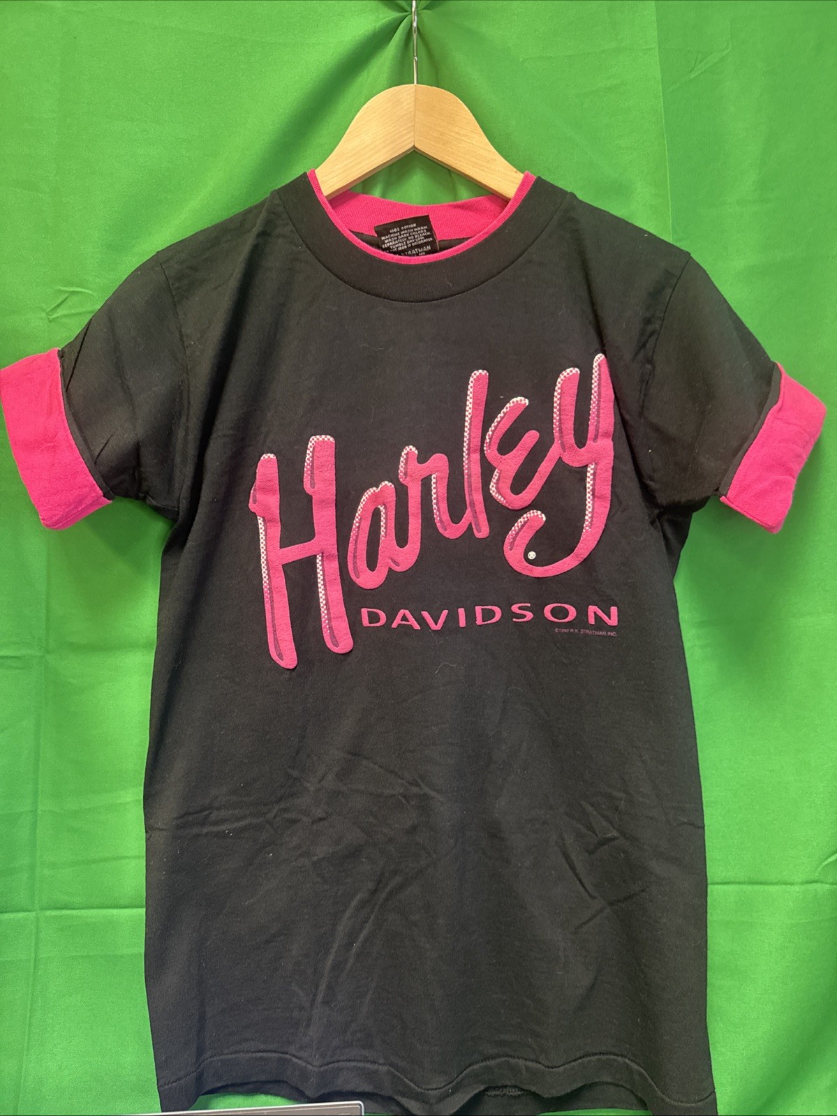 VTG 1990s Harley Davidson "World Of Wheels" Dealership Promo Tee Lake Charles, M VTG 1990s Harley Davidson "World Of Wheels" Dealership Promo Tee Lake Charles, M