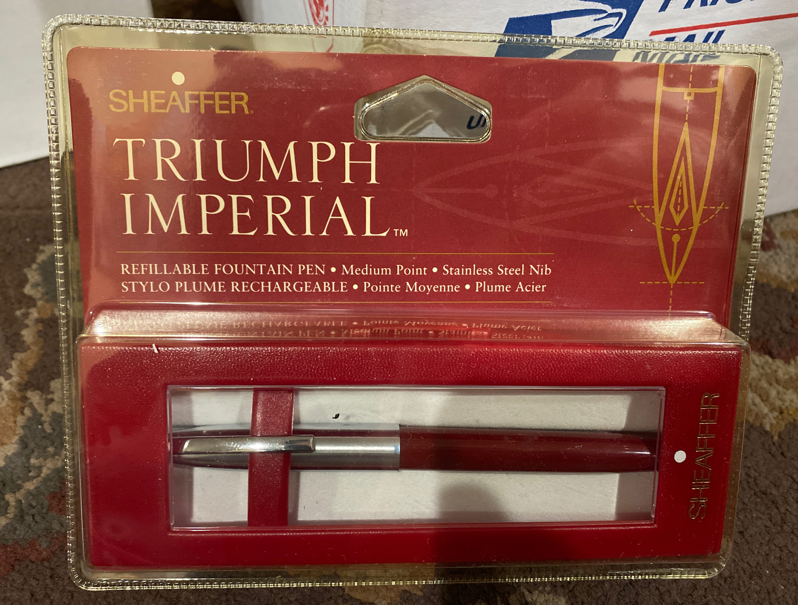 Vintage Sheaffer 92541 Triumph Imperial Burgundy Fountain Pen Vintage Sheaffer 92541 Triumph Imperial Burgundy Fountain Pen