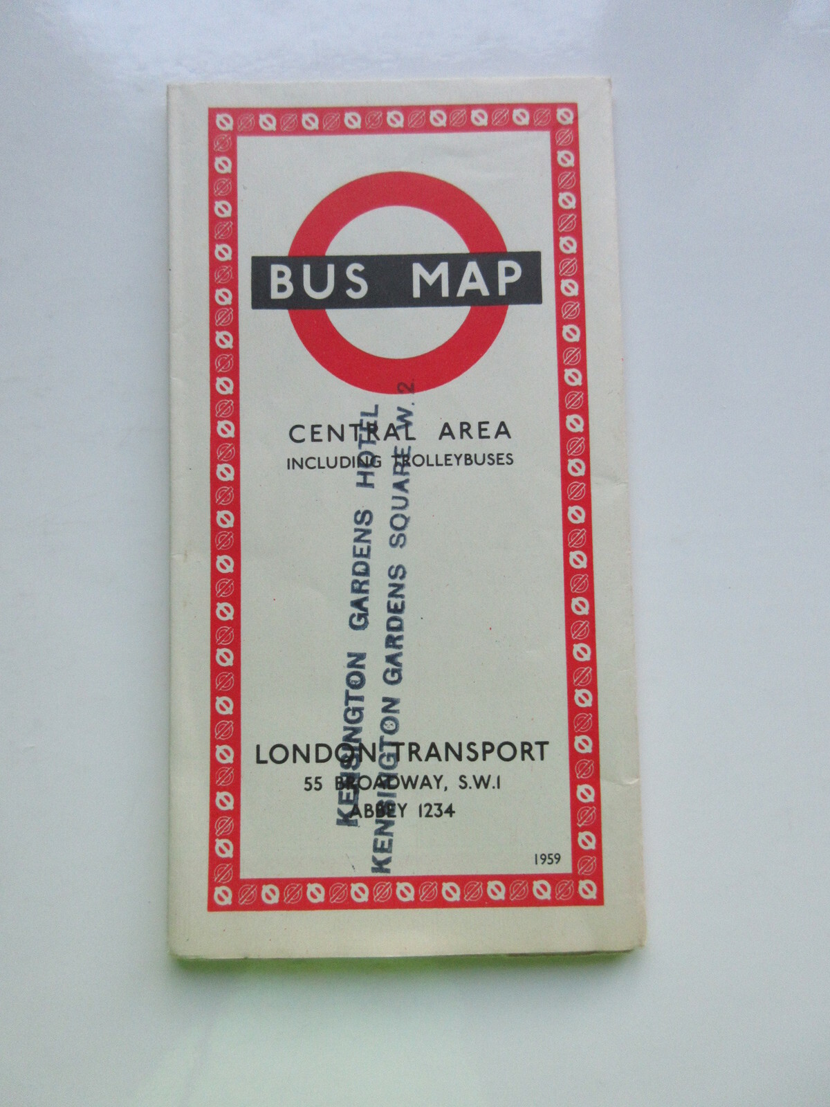 1959 VINTAGE LONDON TRANSPORT BUS MAP CENTRAL AREA ENGLAND 1959 1959 VINTAGE LONDON TRANSPORT BUS MAP CENTRAL AREA ENGLAND 1959