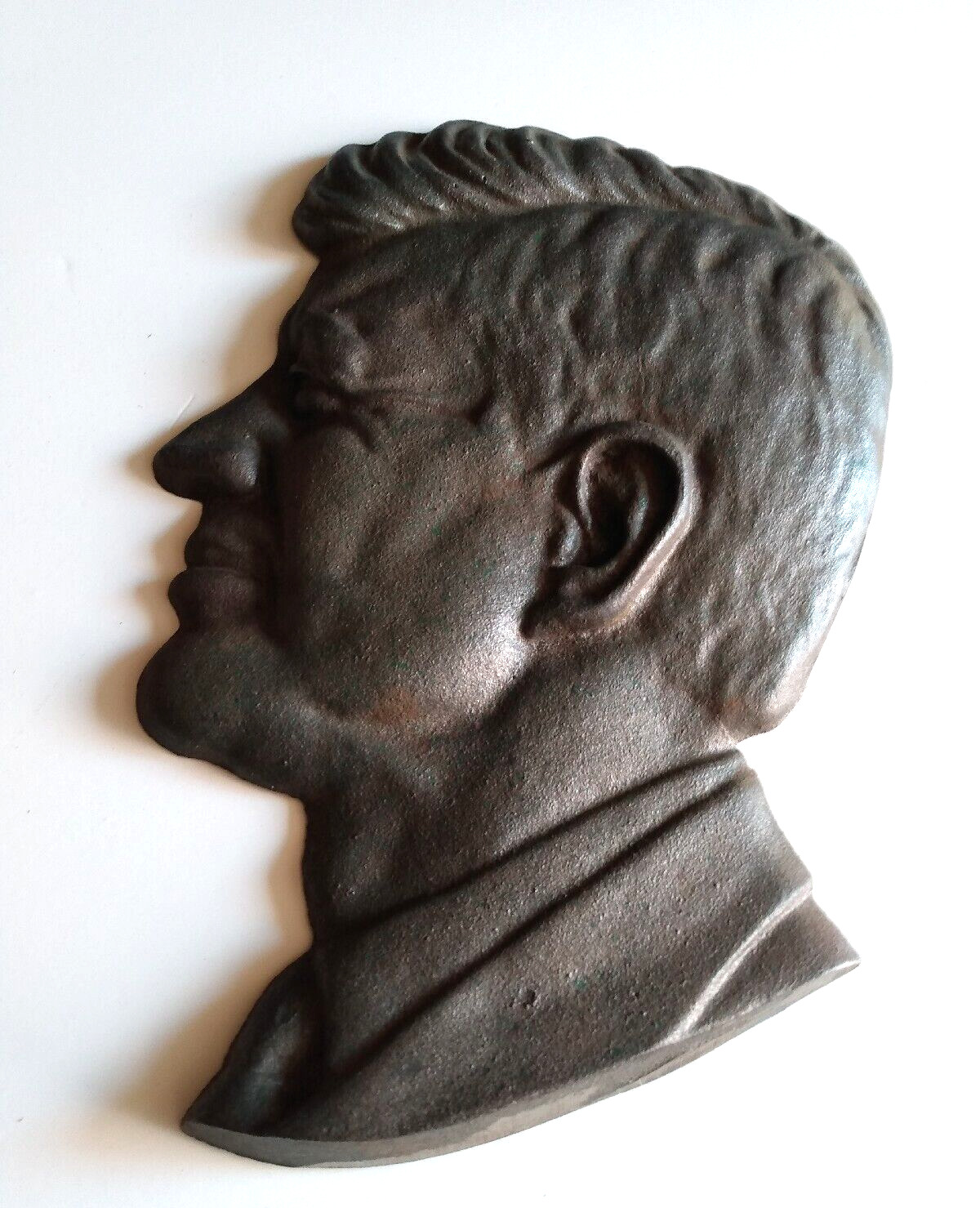 Vintage Cast Iron President John F. Kennedy, JFK Plaque