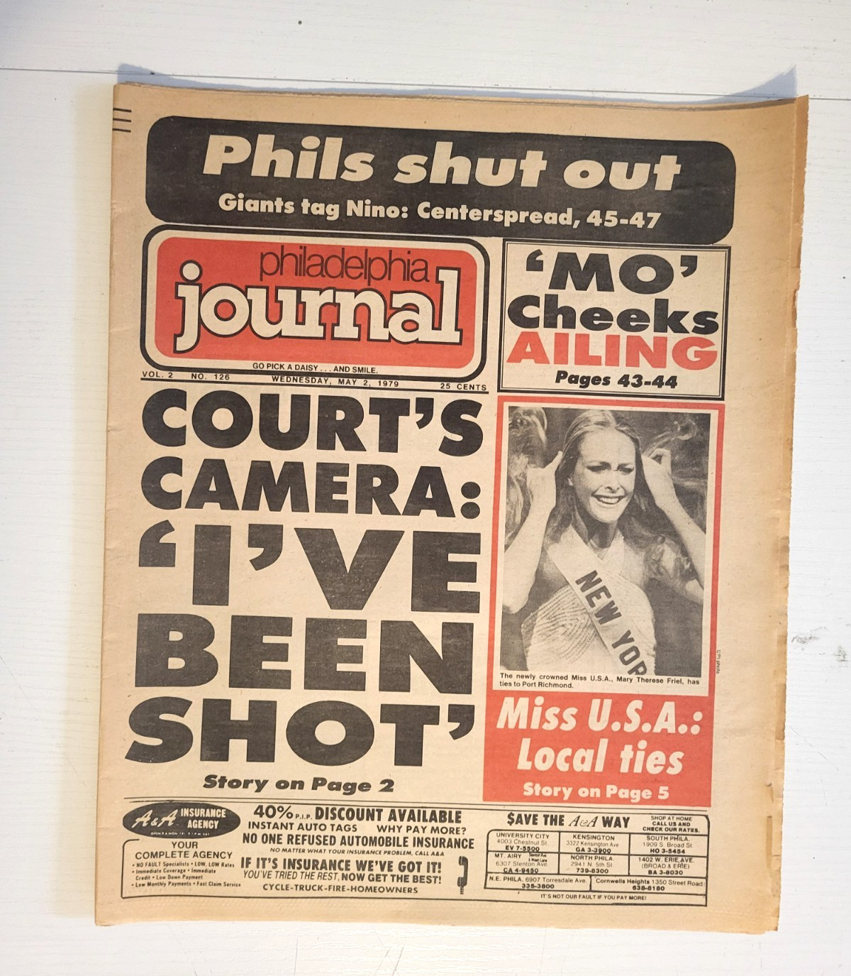 Philadelphia Journal Tabloid 1979 Vol 2 # 126 - Miss USA Port Richmond Ties Philadelphia Journal Tabloid 1979 Vol 2 # 126 - Miss USA Port Richmond Ties