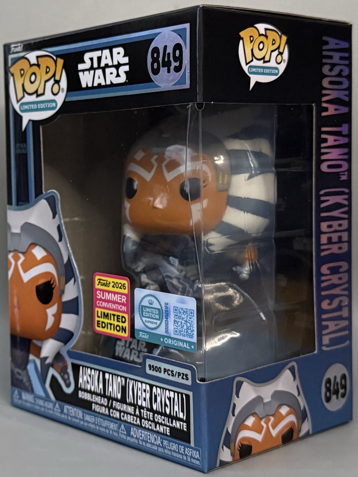 Funko Pop Star Wars Ahsoka Tano (Kyber Crystal) (LE 9500) (Shared Sticker) #849 Funko Pop Star Wars Ahsoka Tano (Kyber Crystal) (LE 9500) (Shared Sticker) #849