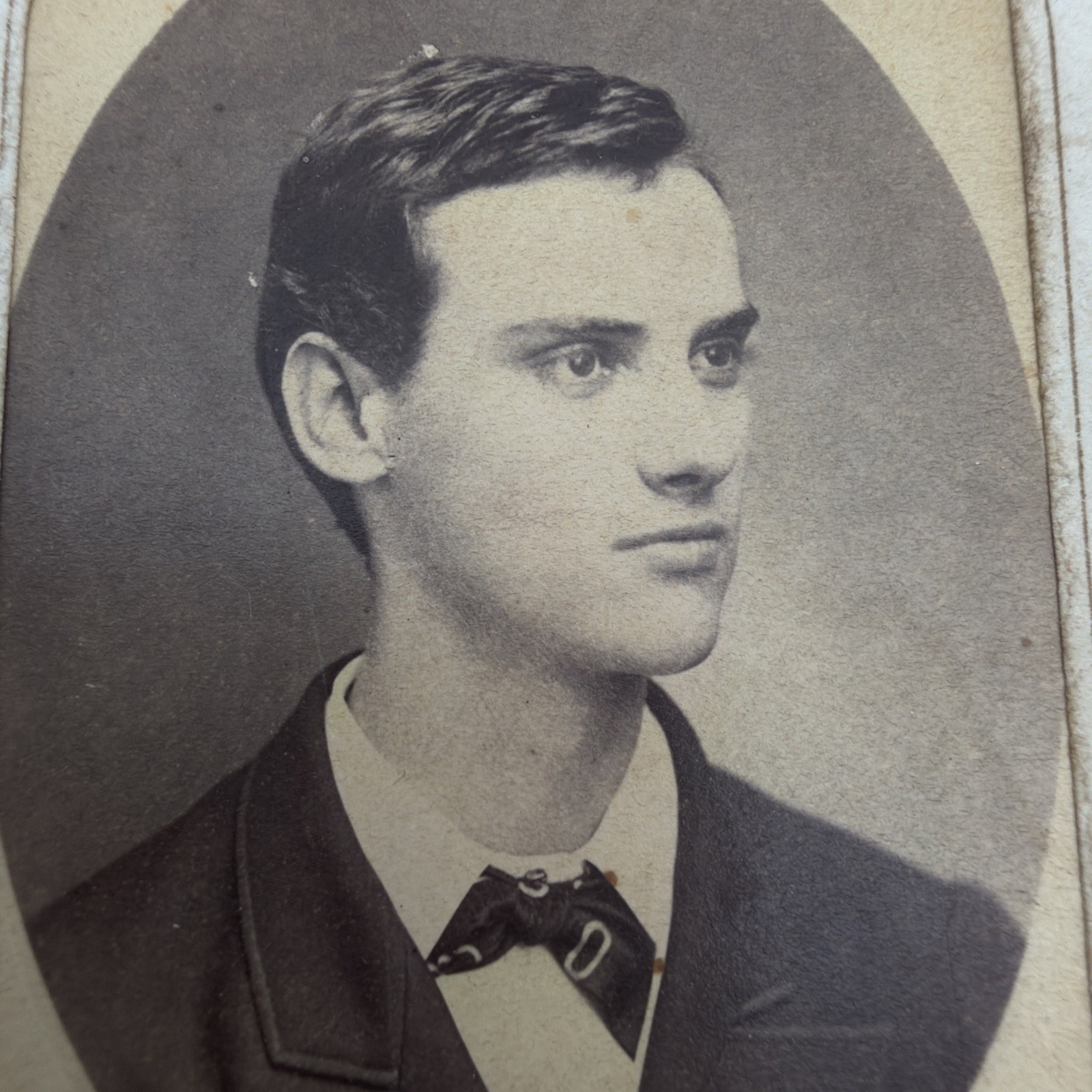 Antique CDV Photo Young Man Named Inscribed Clarksville TN McCormac Antique CDV Photo Young Man Named Inscribed Clarksville TN McCormac