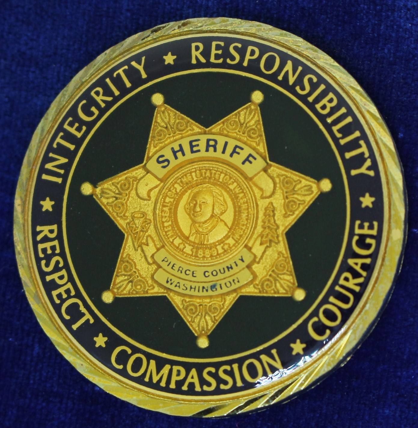 Pierce County Sheriff Washington Challenge Coin KJ-5 Pierce County Sheriff Washington Challenge Coin KJ-5