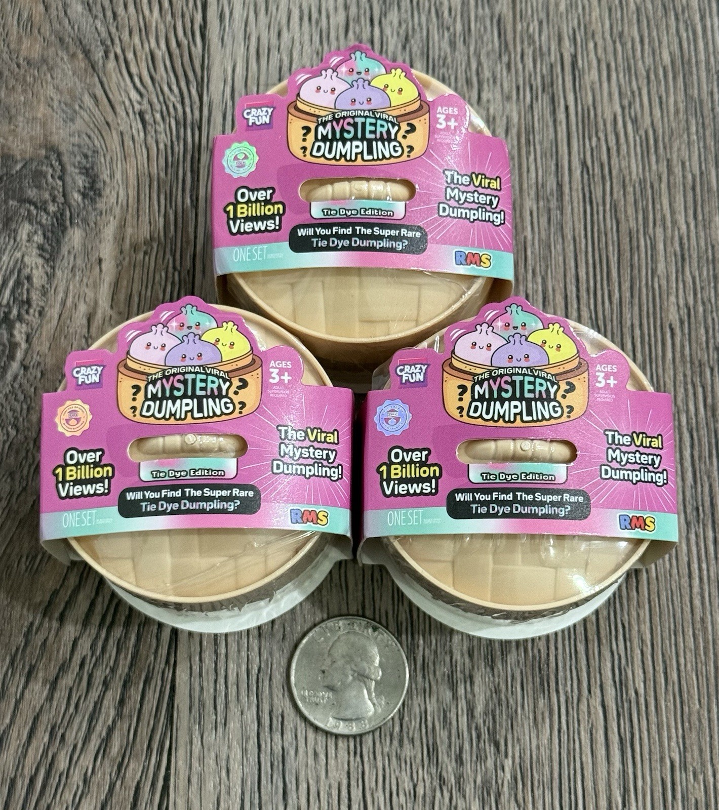 Five Below RMS Mini Dumpling Squishy Mystery Lot Of 3 - Mini Tie Dye Edition Five Below RMS Mini Dumpling Squishy Mystery Lot Of 3 - Mini Tie Dye Edition