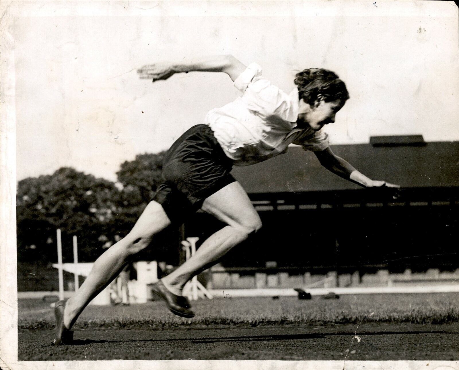 GA105 Original Underwood Photo MARJORIE CLARK Last Training Before Olympics Run