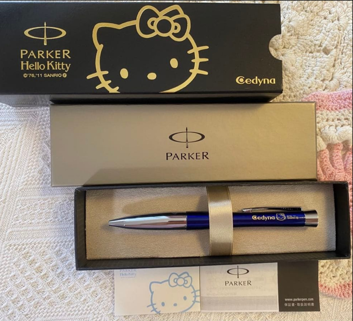 RARE NFS Parker Hello Kitty Cedyna Promo Pen Japan Limited Edition Boxed RARE NFS Parker Hello Kitty Cedyna Promo Pen Japan Limited Edition Boxed