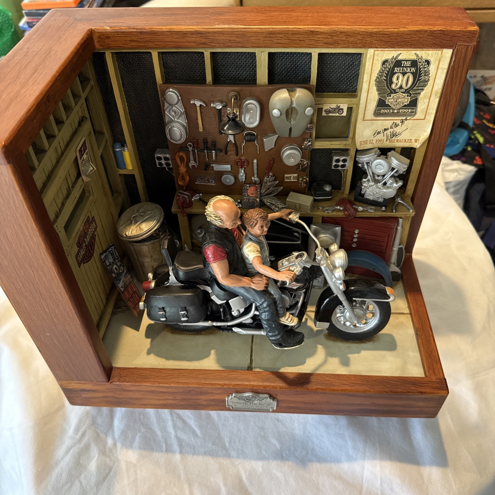 Harley Davidson 95th Anniversary "Inherit the Road" Limited Edition Figurine Harley Davidson 95th Anniversary "Inherit the Road" Limited Edition Figurine