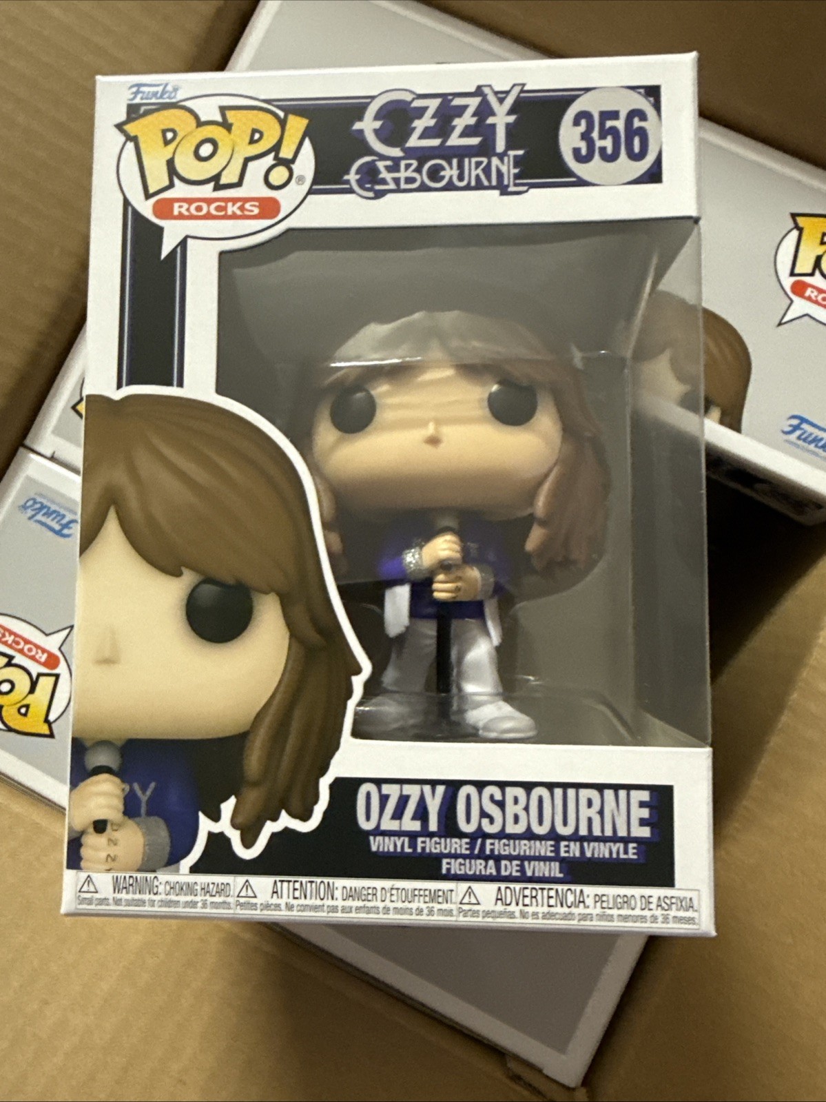 Funko Pop Rocks Ozzy Osbourne Pop Vinyl Figure #356 Glitter Free Protector New Funko Pop Rocks Ozzy Osbourne Pop Vinyl Figure #356 Glitter Free Protector New