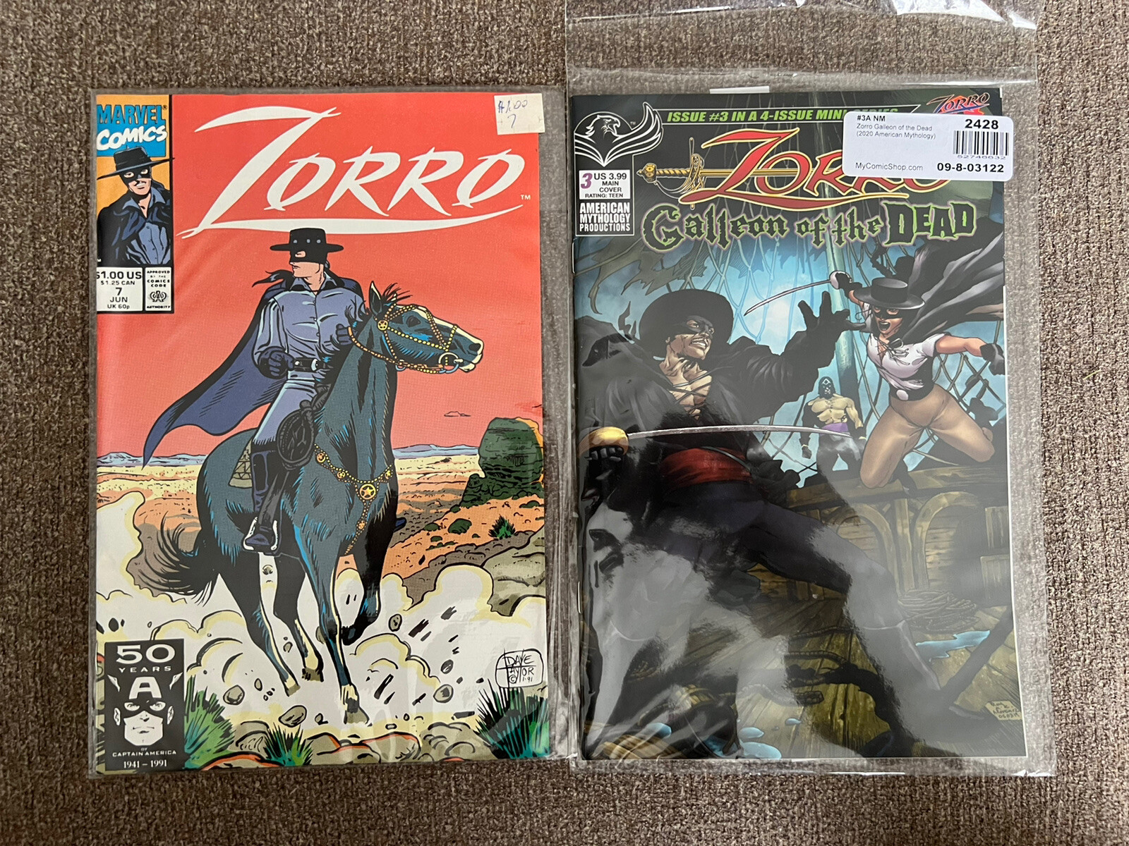 Marvel/AMP Comics - Zorro Lot Of 2 Various Comics VG JP Marvel/AMP Comics - Zorro Lot Of 2 Various Comics VG JP