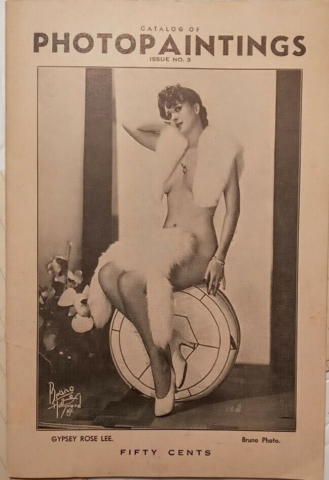 Bruno of Hollywood 1930 Art Deco Catalog Book Nude Gypsy Rose Lee Pinup Models