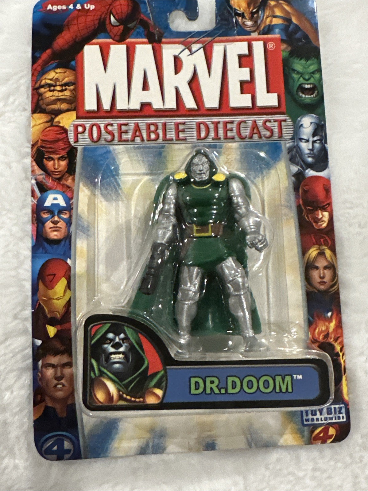 Marvel DR. DOOM Poseable METAL DIE-CAST MINI - 2.5" Figures TOY BIZ Villain 2005 Marvel DR. DOOM Poseable METAL DIE-CAST MINI - 2.5" Figures TOY BIZ Villain 2005