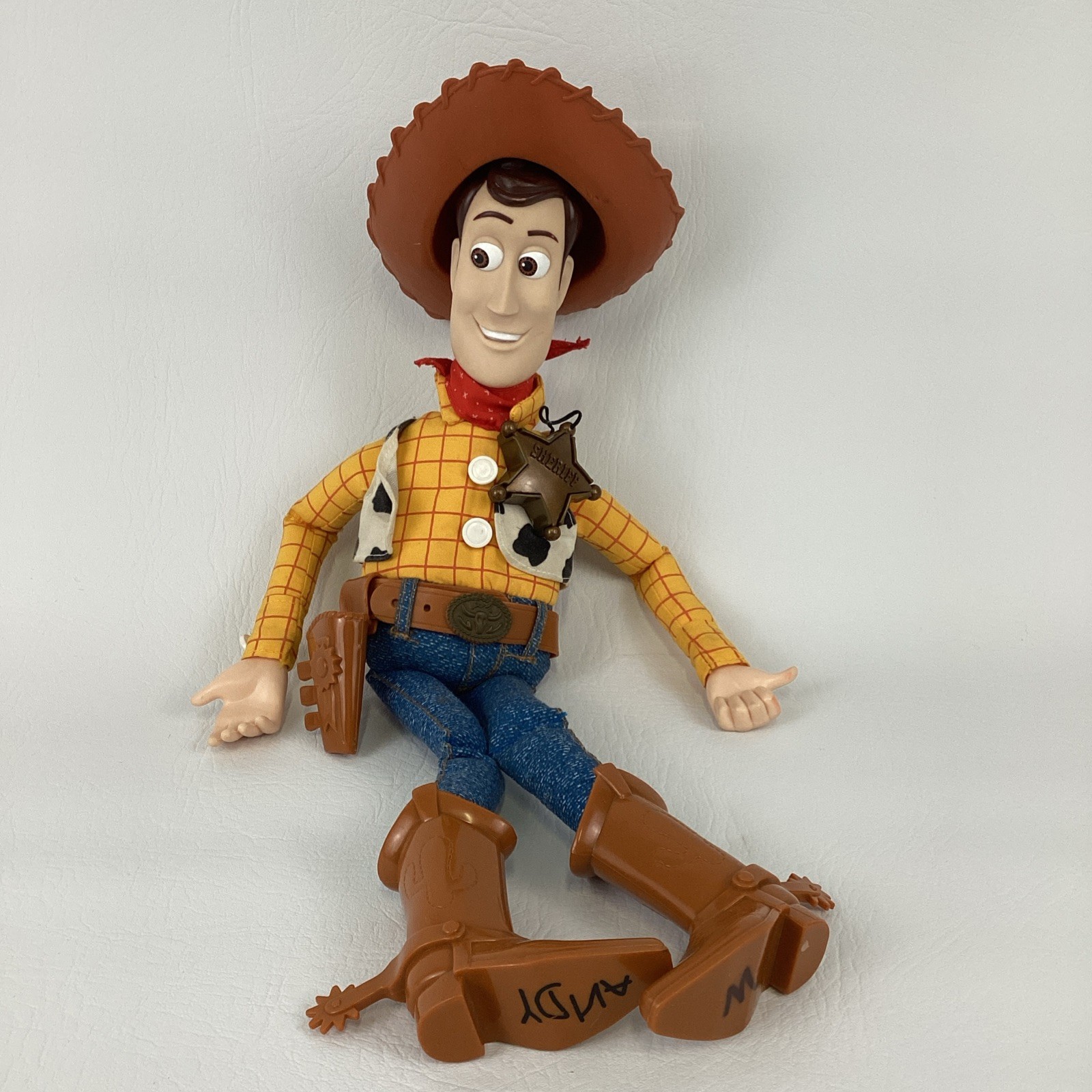 Vintage 1999 Disney Pixar Toy Story 2  Talkin' Tude Woody w Hat TESTED 90s Doll