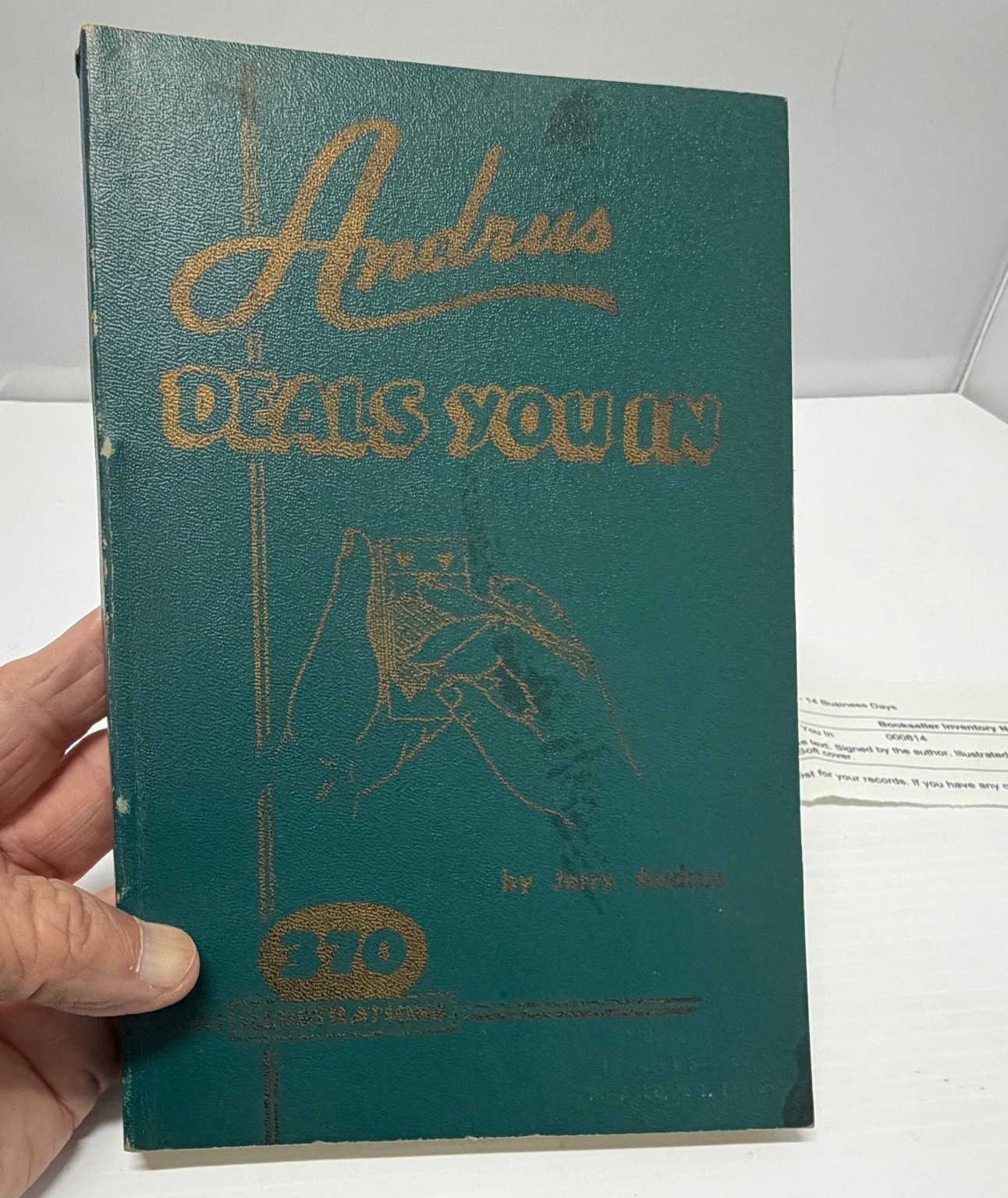 Jerry Andrus Deals You In Magic Book 1956 First Edition Signed Softcover Card Jerry Andrus Deals You In Magic Book 1956 First Edition Signed Softcover Card