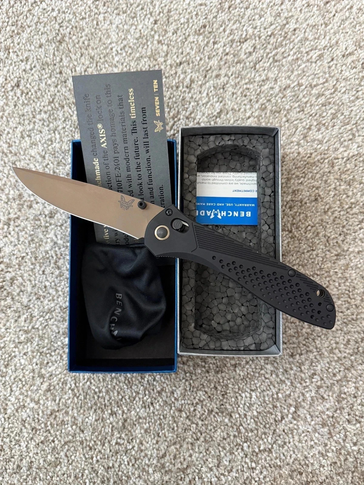 Benchmade 710FE-2401 McHenry and Williams Seven Ten Never Used LE 1122/2500 Benchmade 710FE-2401 McHenry and Williams Seven Ten Never Used LE 1122/2500