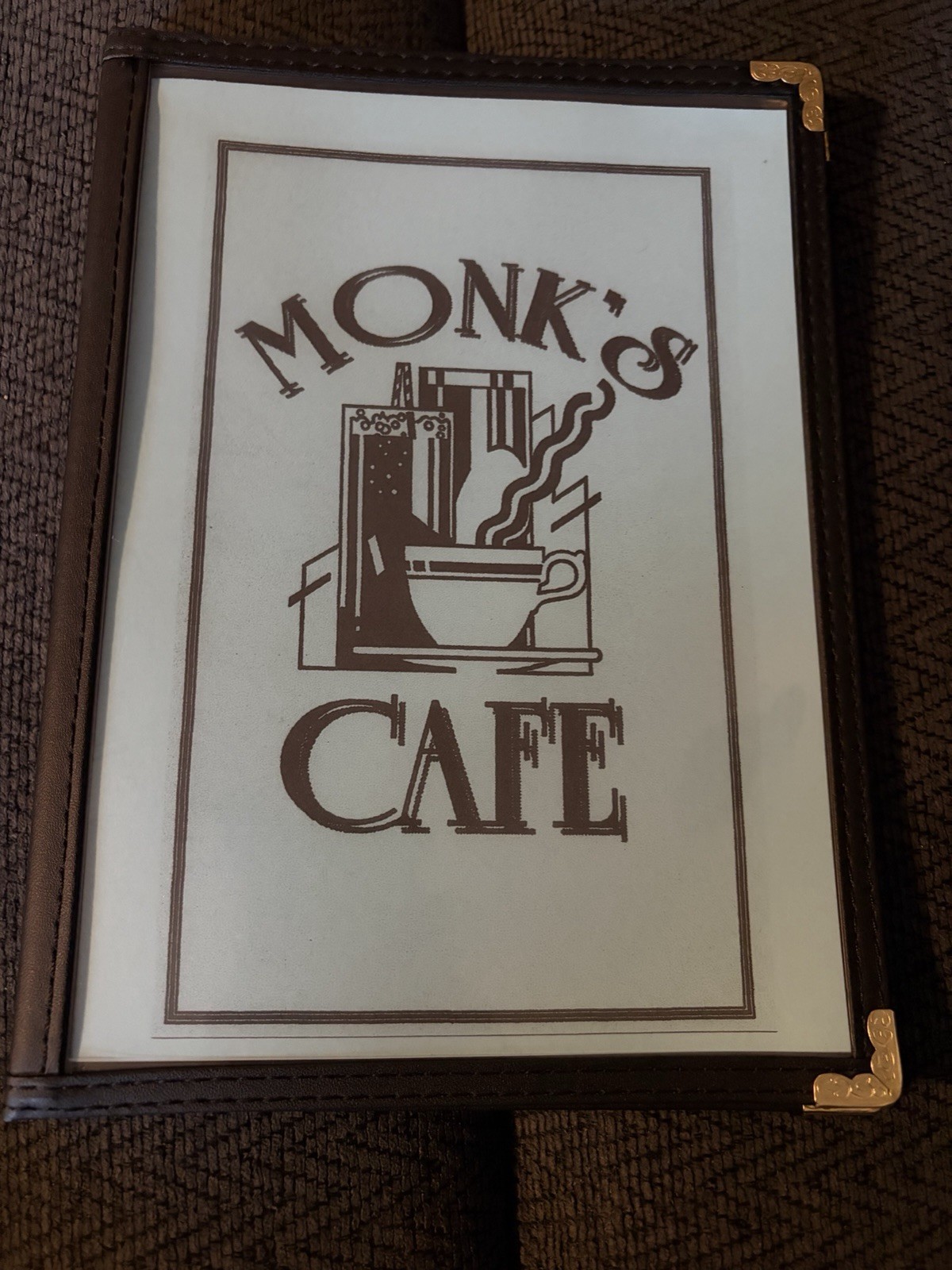 Seinfeld Tv Show Prop Monks Cafe Restaurant Replica Menu Reproduction Jerry