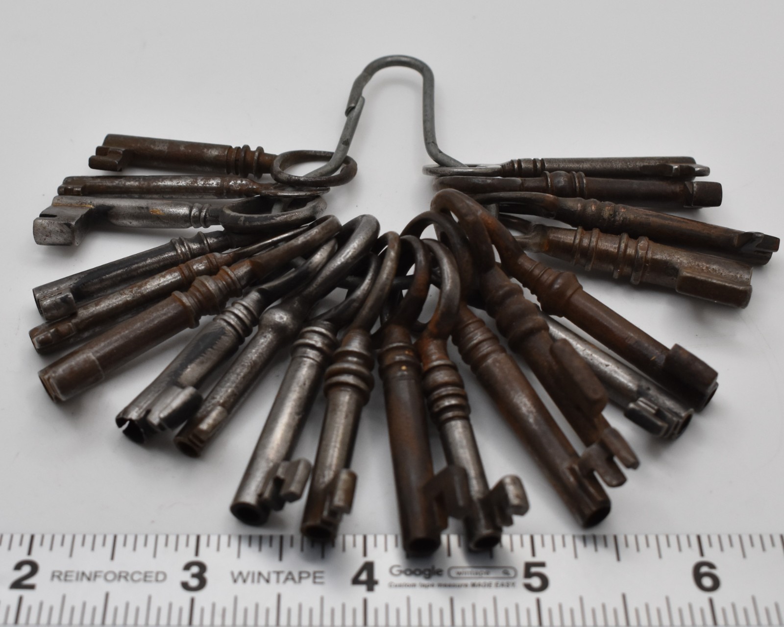 Lot of 20 Antique Vintage Hollow Barrel Keys