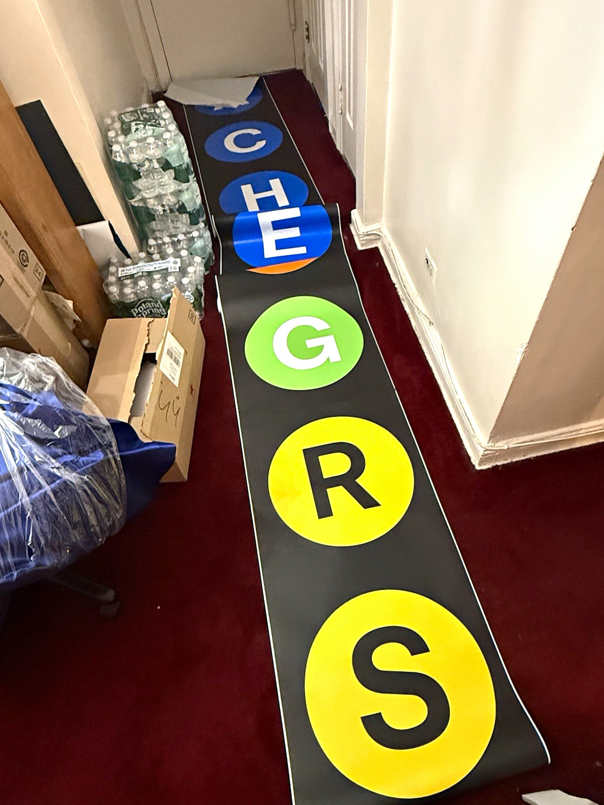 Very Rare 1989 MTA NYC Subway R68/R68A Rollsign yellow B/D train K Train Very Rare 1989 MTA NYC Subway R68/R68A Rollsign yellow B/D train K Train