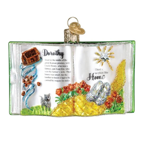 Old World Christmas THE WONDERFUL WIZARD OF OZ BOOK (32752) Glass Orn. w/OWC Box Old World Christmas THE WONDERFUL WIZARD OF OZ BOOK (32752) Glass Orn. w/OWC Box