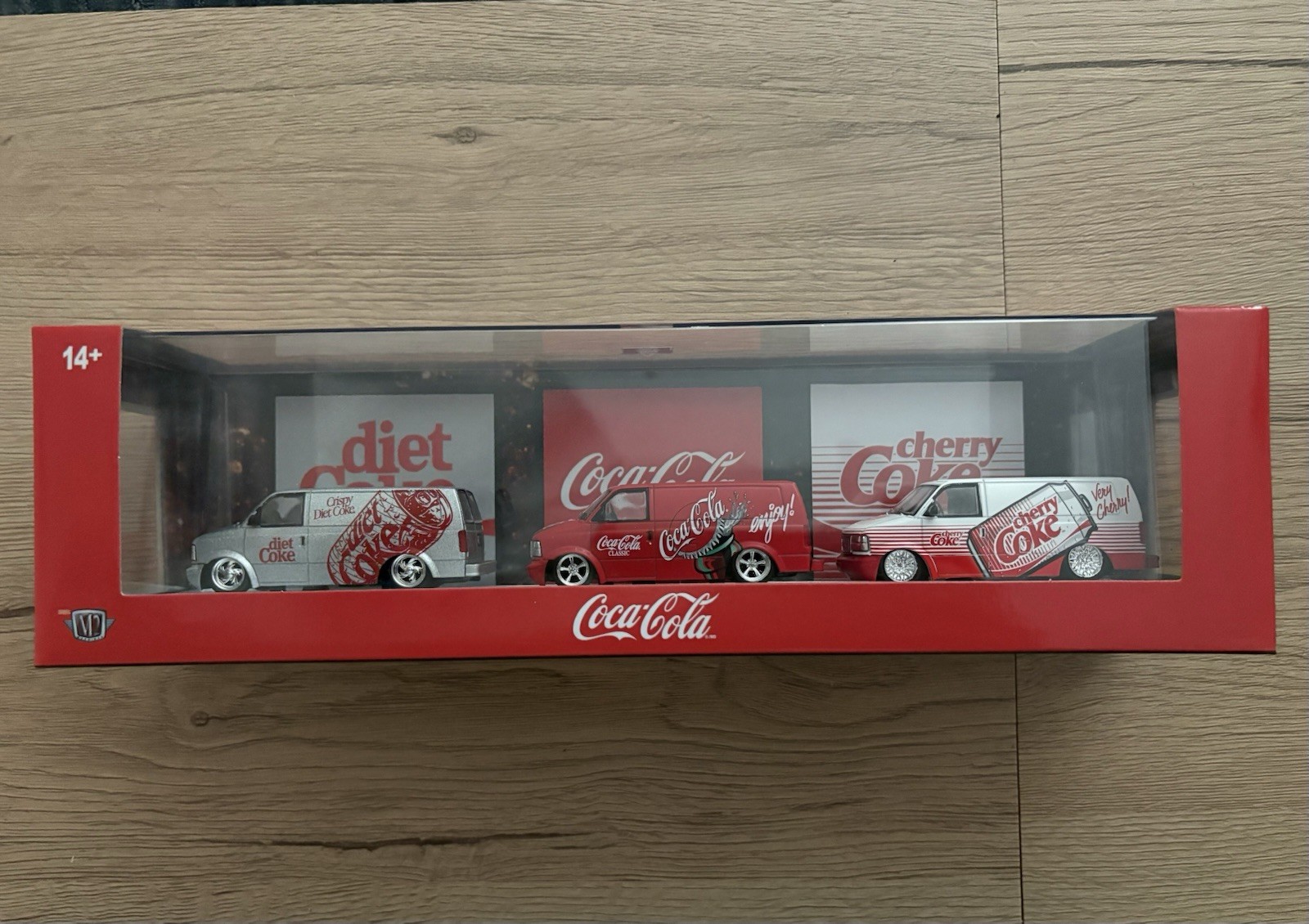 Coca-Cola M2 1996 Diecast Van Set 3-Piece Diet Coke Classic Cherry Coke Coca-Cola M2 1996 Diecast Van Set 3-Piece Diet Coke Classic Cherry Coke