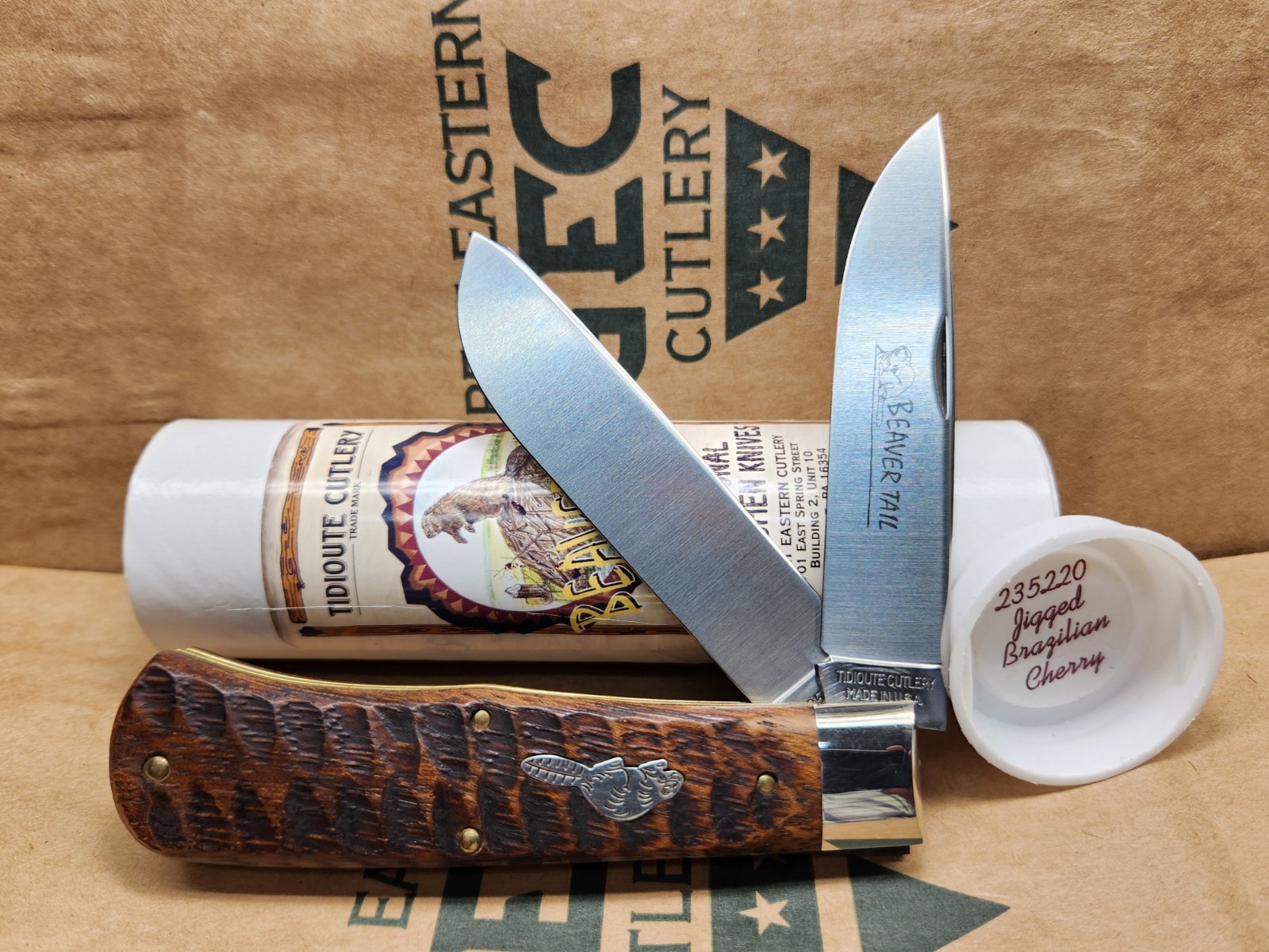 🔥New🔥Great Eastern Cutlery #23 Tidioute Beaver Tail Trapper Brazilian Cherry 🔥New🔥Great Eastern Cutlery #23 Tidioute Beaver Tail Trapper Brazilian Cherry