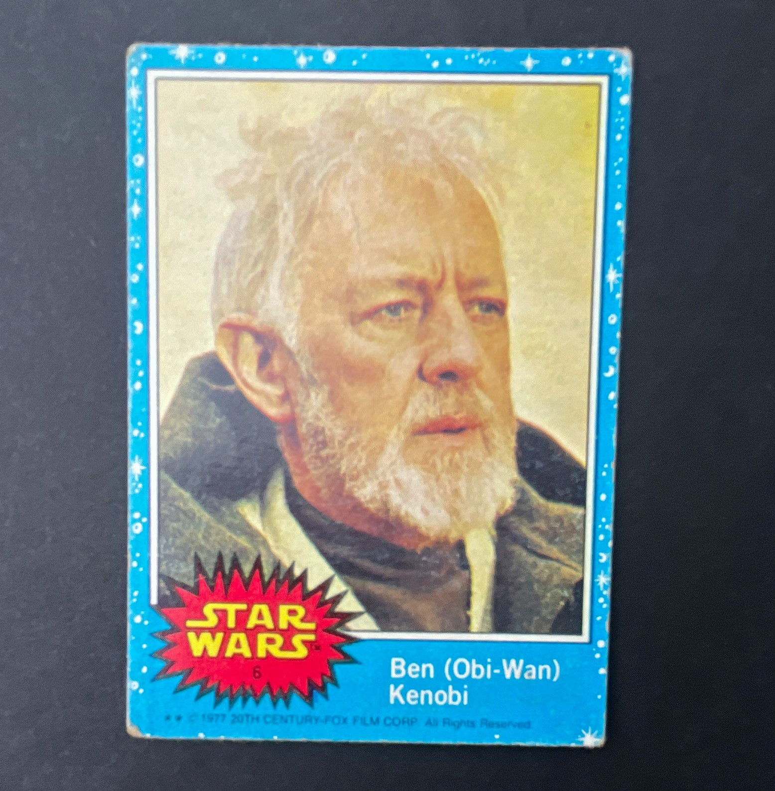 1977 Topps Star Wars Non-Sport Trading Card Lot of 1 Ben (Obi-Wan) Kenobi #6 1977 Topps Star Wars Non-Sport Trading Card Lot of 1 Ben (Obi-Wan) Kenobi #6