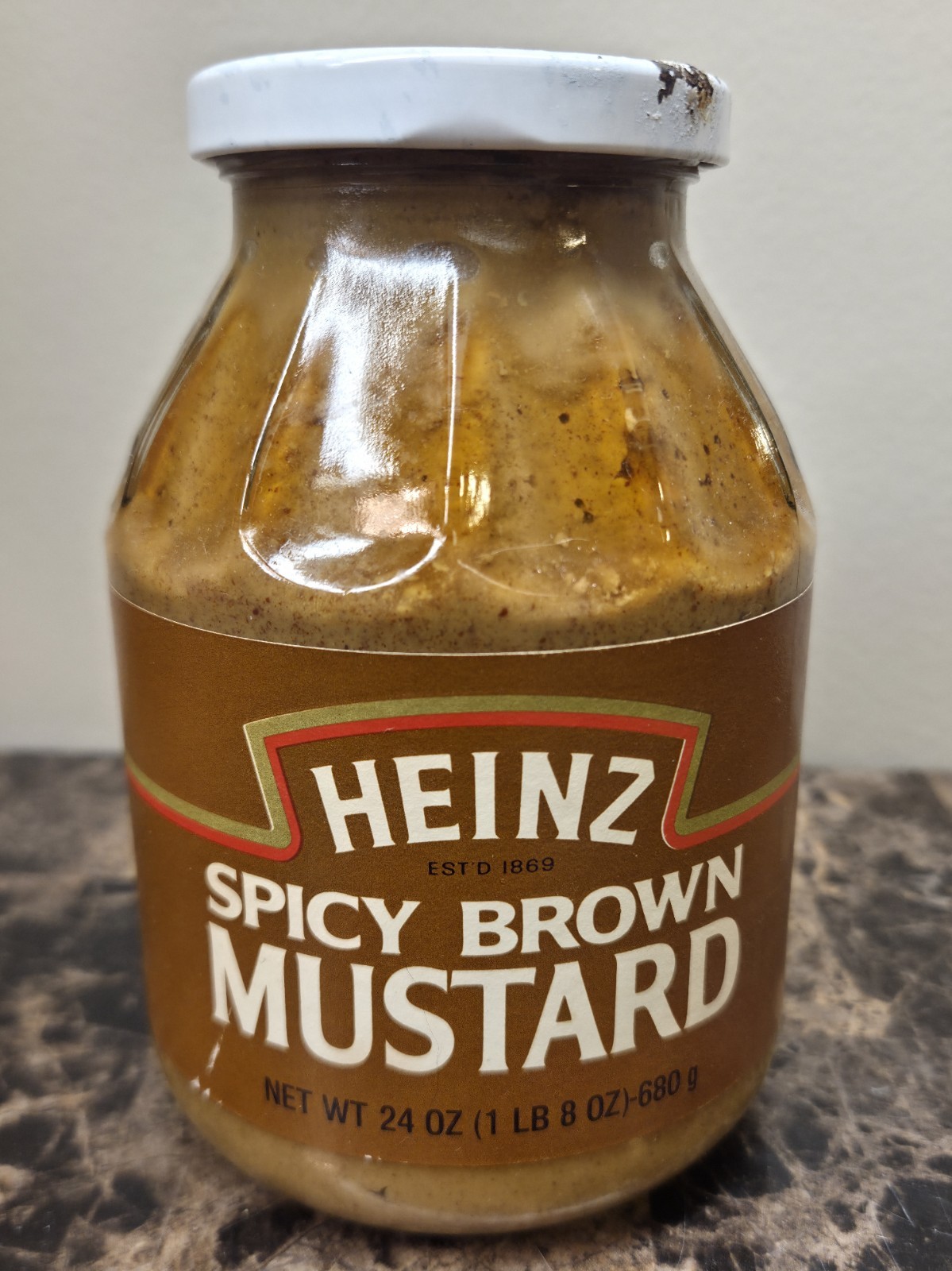 Vintage Heinz Spicy Brown Mustard New Sealed 24 Oz Original 1980s Rare USA Vintage Heinz Spicy Brown Mustard New Sealed 24 Oz Original 1980s Rare USA