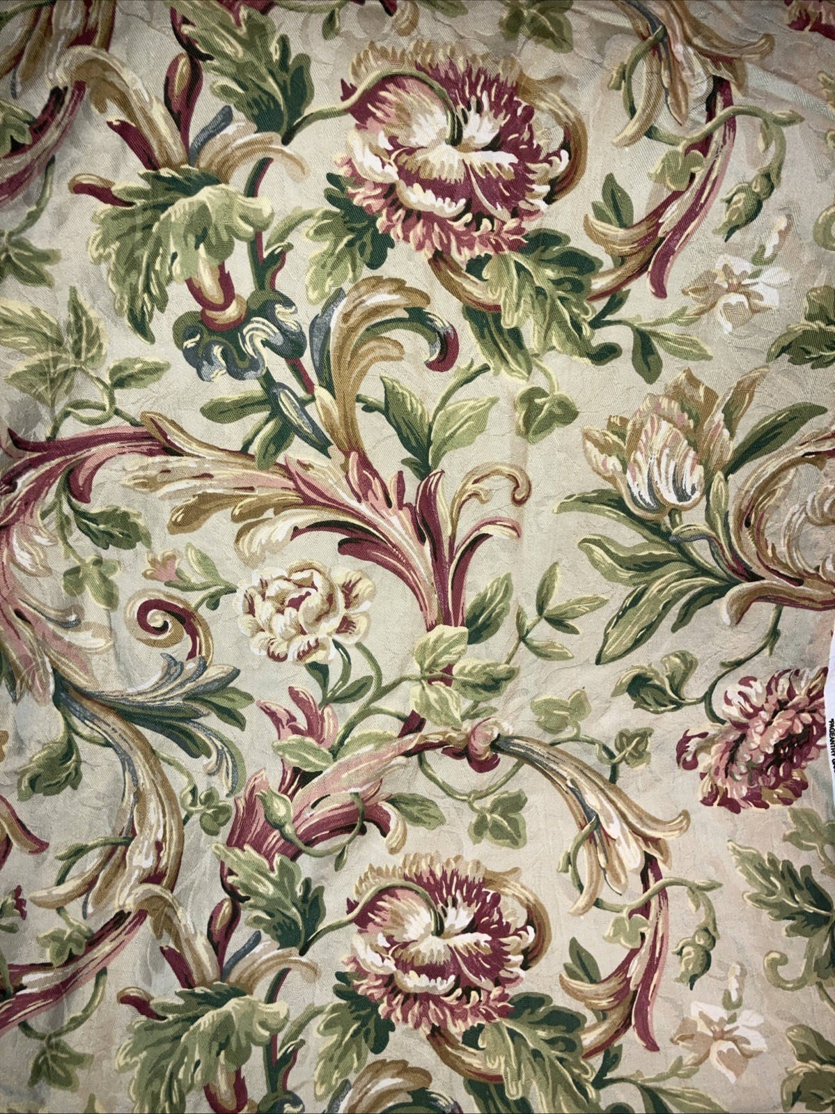 Vintage Waverly Floral Fabric “Pageantry Grandeau” 52” Wide X 44”Long Vintage Waverly Floral Fabric “Pageantry Grandeau” 52” Wide X 44”Long