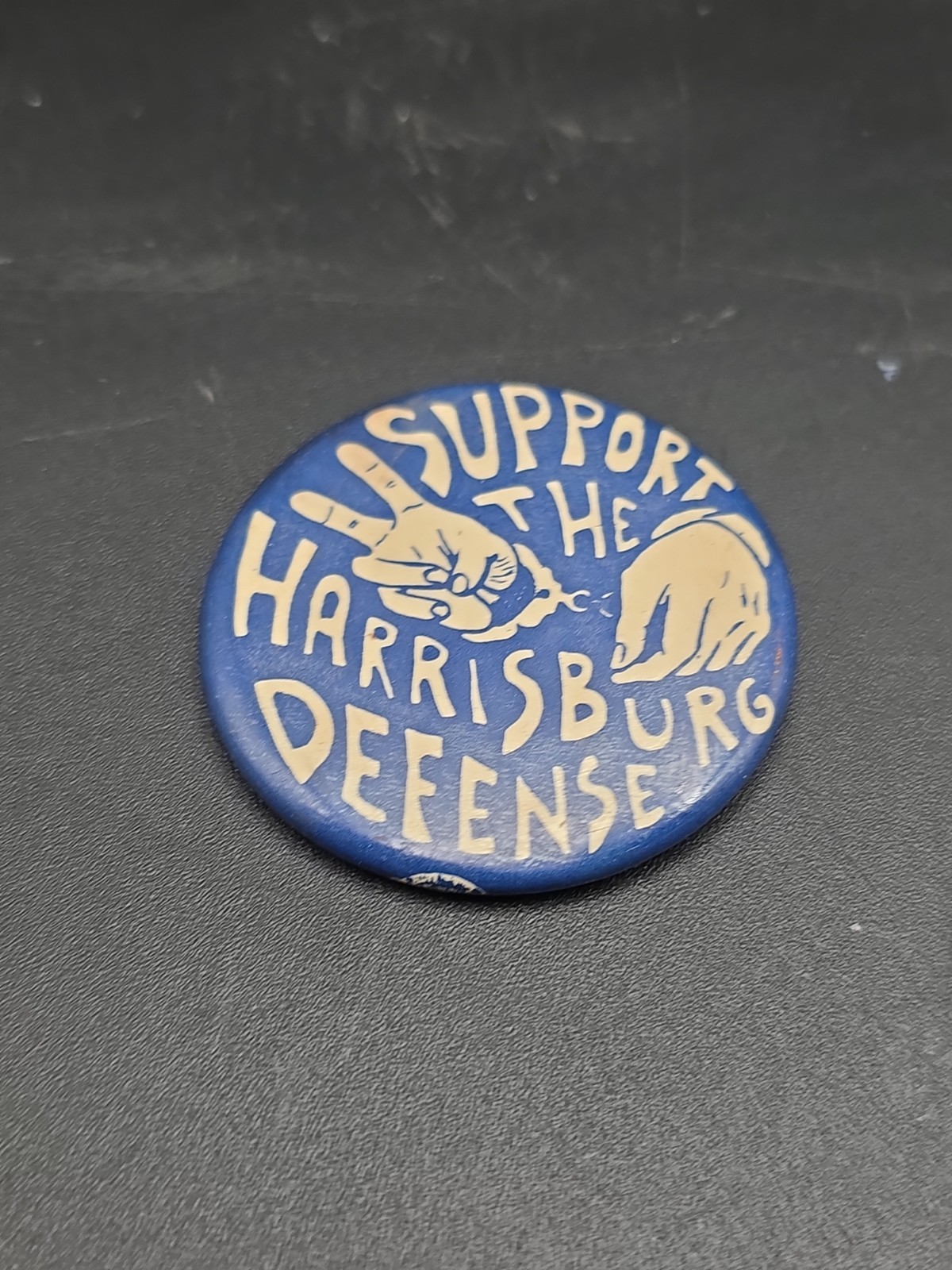 Support The Harrisburg Defense 1971 Trial Anti-Vietnam War Cause Pinback Button