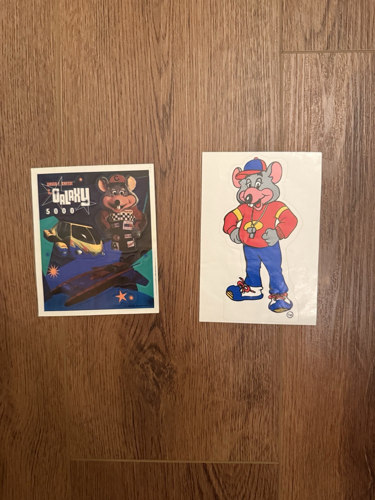 Vintage Chuck E. Cheese’s Chuck E Collectible Prize & In The Galaxy 5000 sticker Vintage Chuck E. Cheese’s Chuck E Collectible Prize & In The Galaxy 5000 sticker