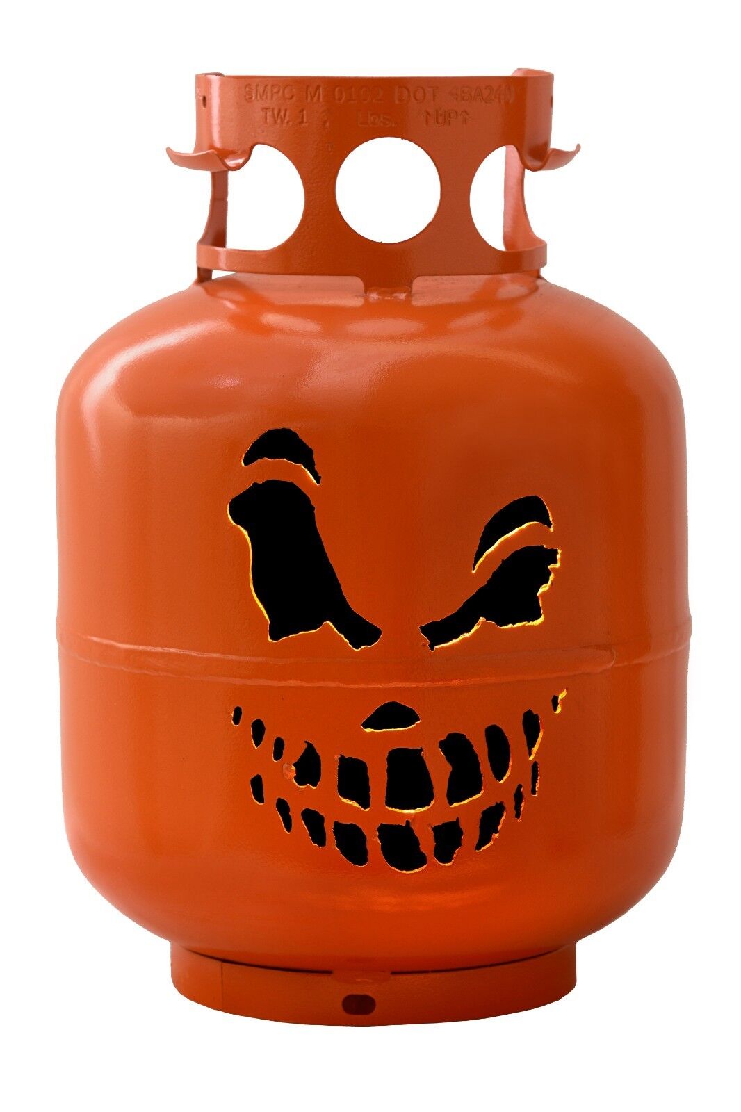 Jack O Lantern Halloween Steel Converted BBQ Propane Tank Cylinder