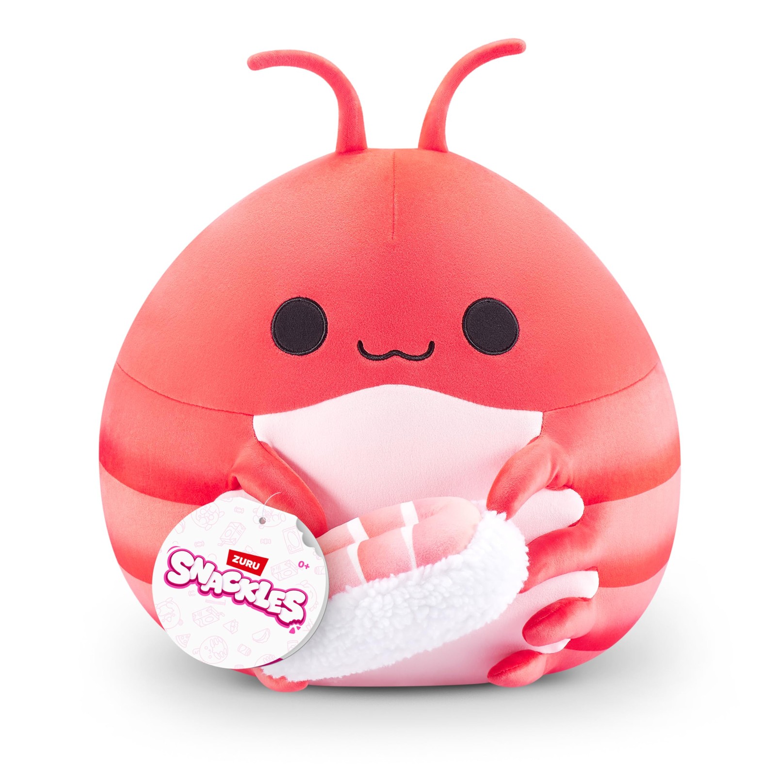 Snackles Non-Licensed Series 1 8-inch Plush (Rachel) by ZURU, 8 inch, Prawn Snackles Non-Licensed Series 1 8-inch Plush (Rachel) by ZURU, 8 inch, Prawn