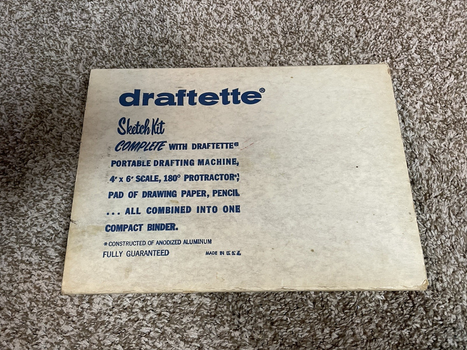DRAFTETTE Portable Drafting Tool Portfolio Folio Sketch Kit Draft -  