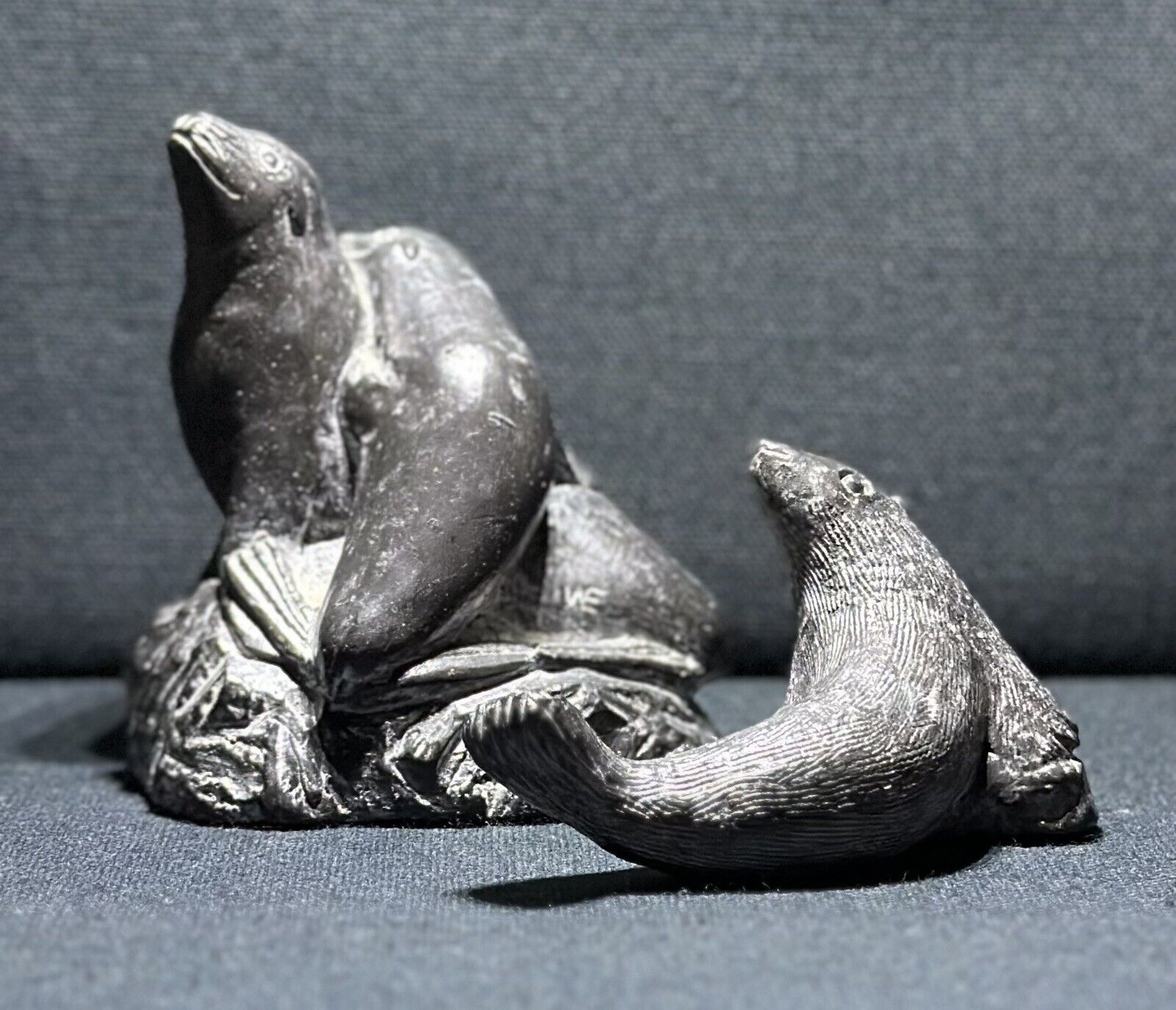 Edmund Wolf Original Art Carved Sculpture Seal Collection Canada