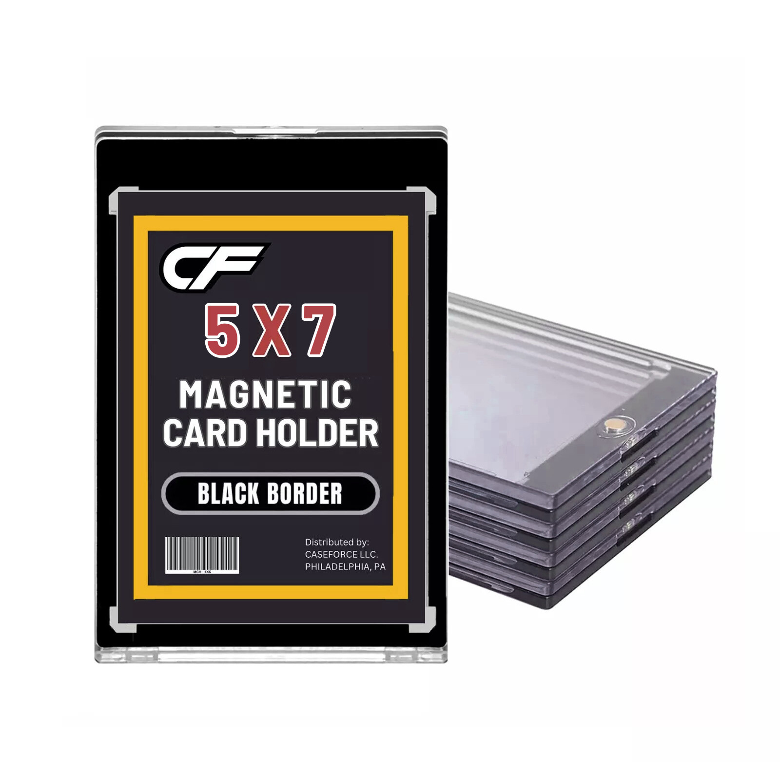 CF Magnetic Card Holder One Touch - 5" x 7" BLACK BORDER Sports 5x7 Photo Holder CF Magnetic Card Holder One Touch - 5" x 7" BLACK BORDER Sports 5x7 Photo Holder
