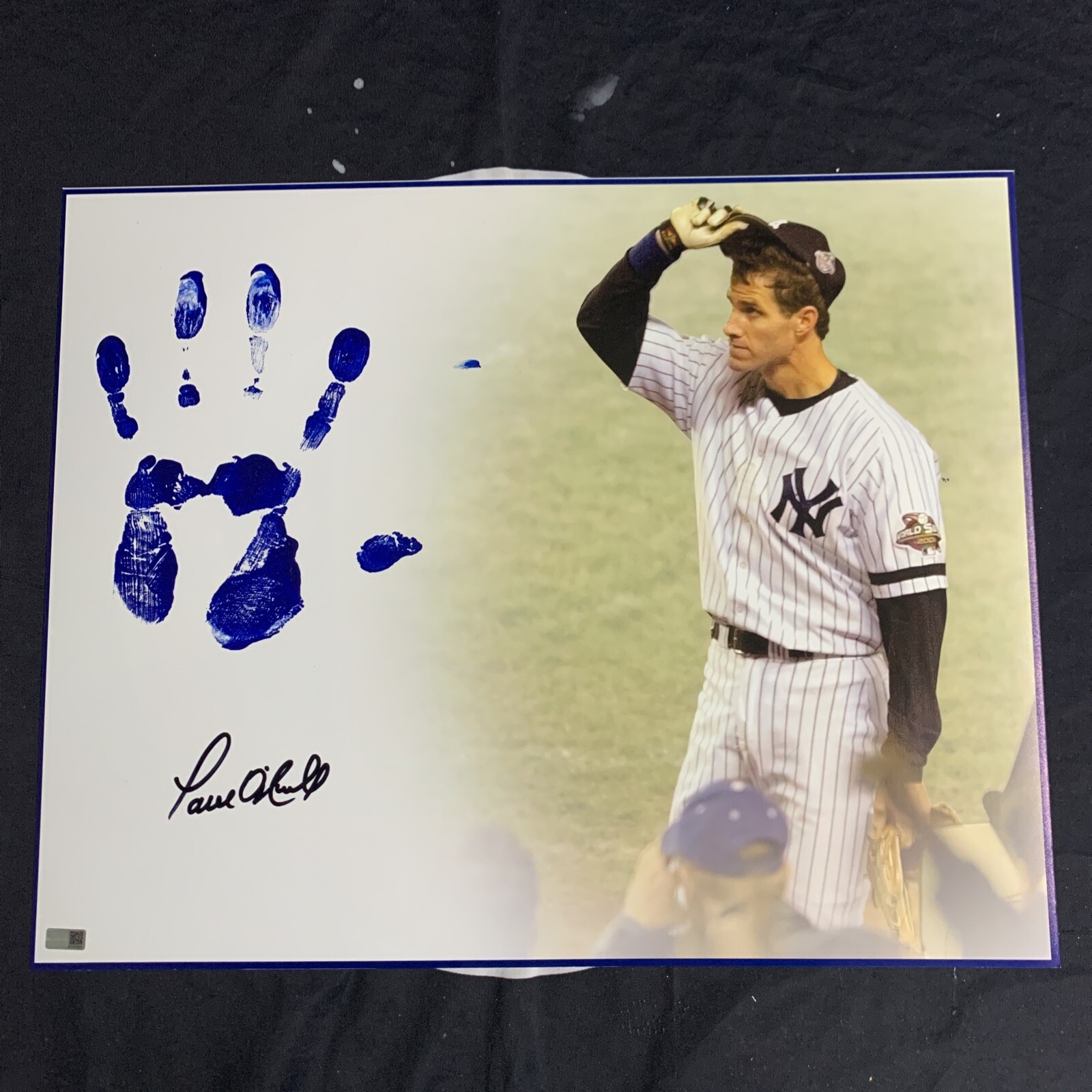 Paul O'Neill Signed New York Yankees 16x20 Autographed Handprint Photo Steiner