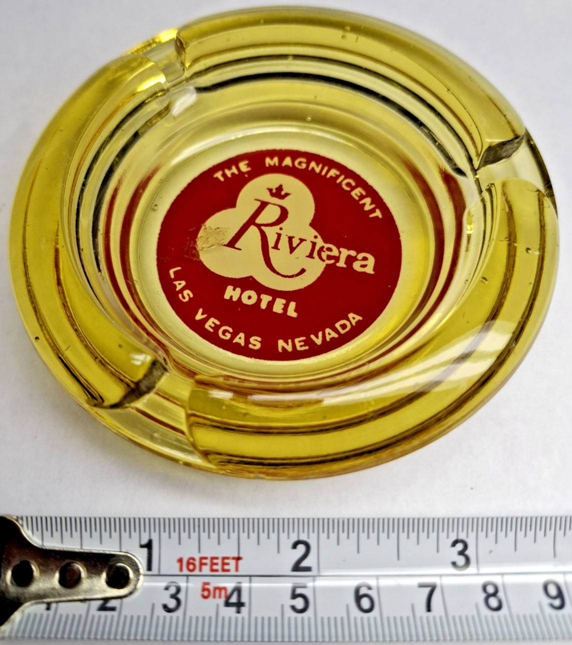 Vintage The Magnificent Riviera Hotel Las Vegas Nevada Amber Ashtray Vintage The Magnificent Riviera Hotel Las Vegas Nevada Amber Ashtray