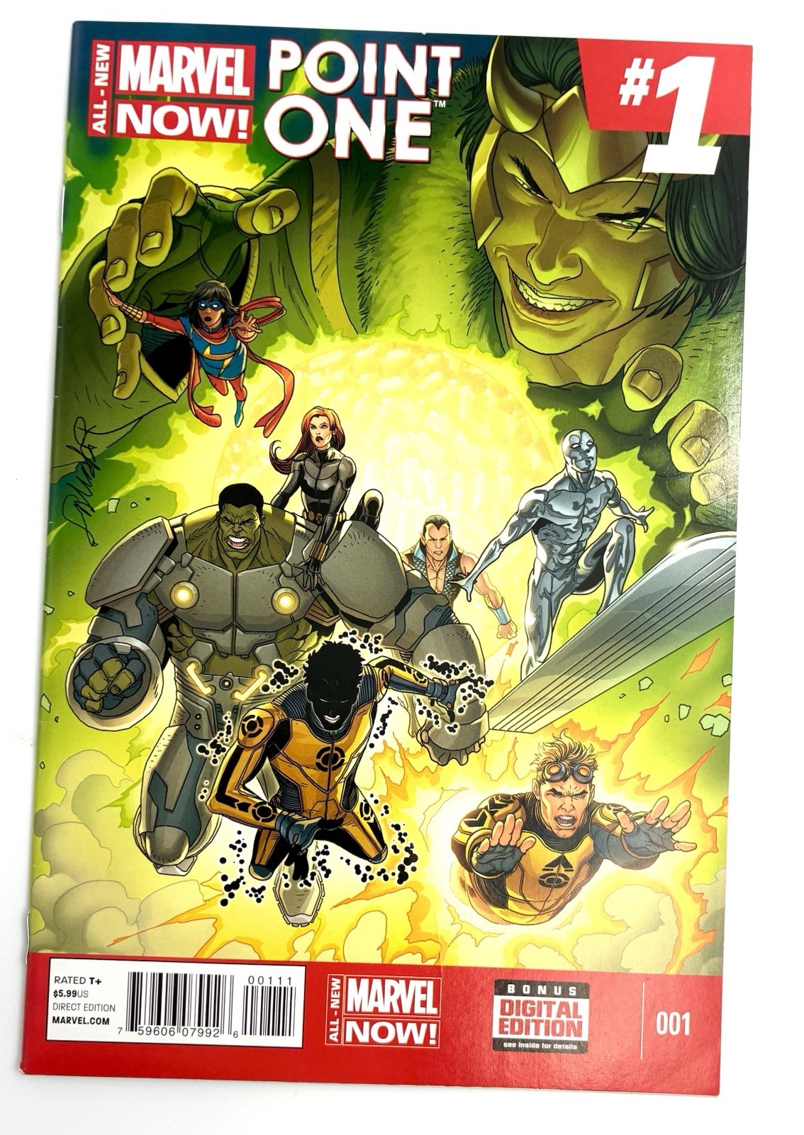 All-New Marvel NOW Point One #1 2014 9.2 NM- 🔑 1st Ms Marvel Kamala Khan All-New Marvel NOW Point One #1 2014 9.2 NM- 🔑 1st Ms Marvel Kamala Khan