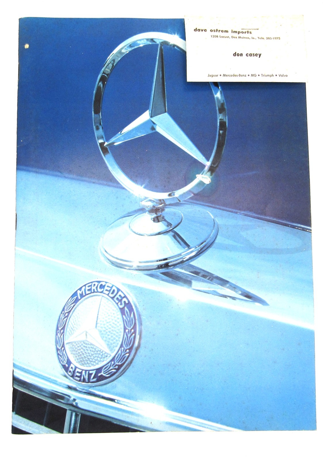 Vintage 1974 Mercedes Benz Passenger Car Program Dealer Sales Brochure