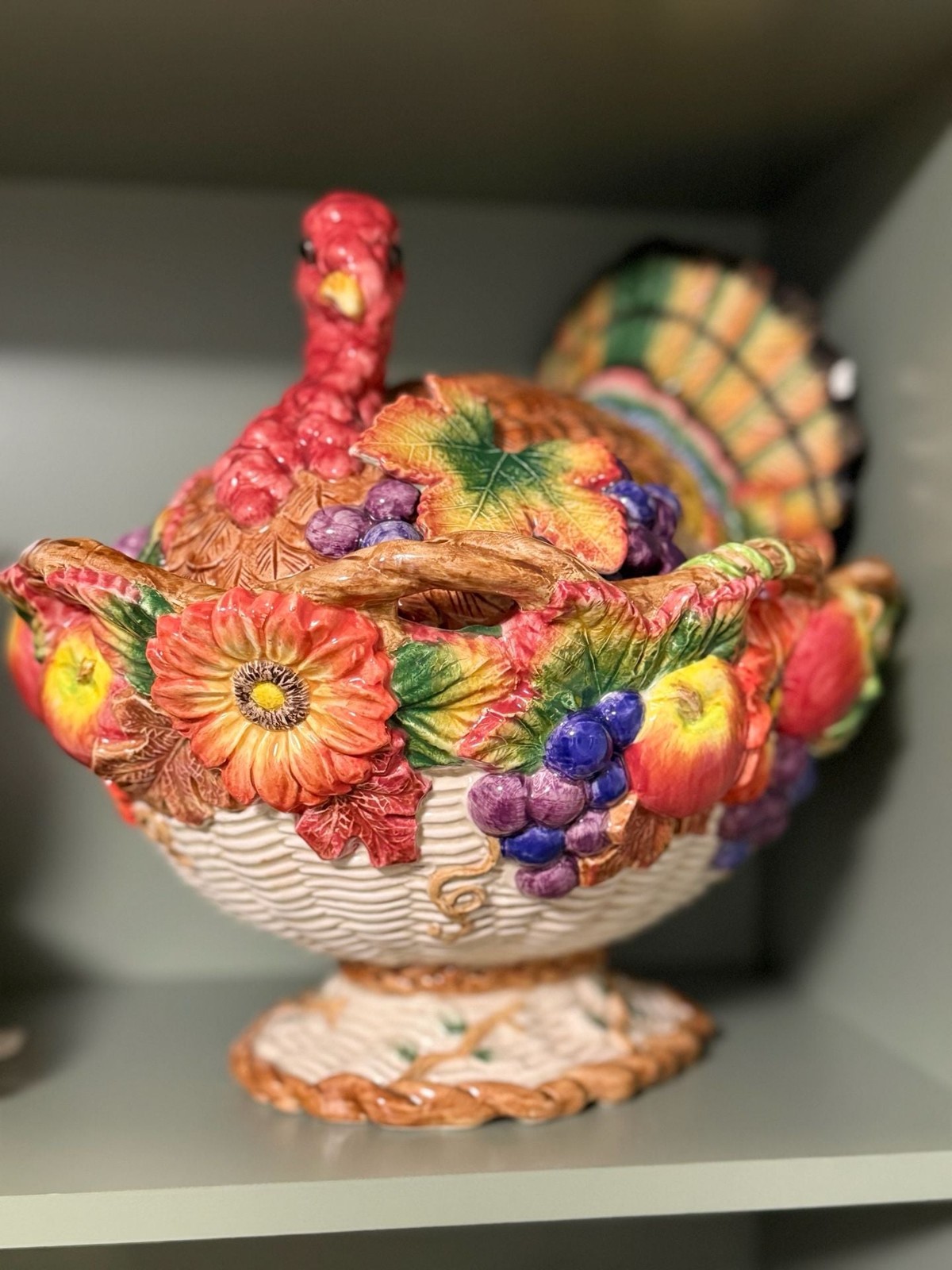 Fitz and Floyd Autumn Bounty Turkey Soup Tureen Fitz and Floyd Autumn Bounty Turkey Soup Tureen