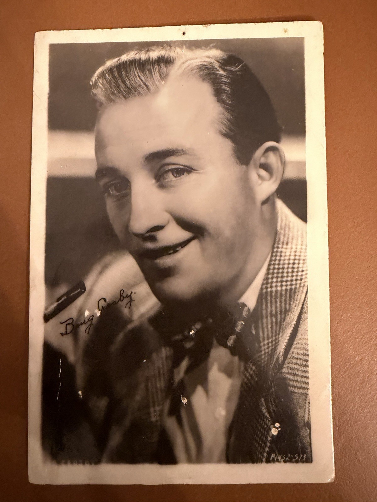 Vintage Bing Crosby Postcard Portrait Facsimile Autograph Printed Signature RPPC Vintage Bing Crosby Postcard Portrait Facsimile Autograph Printed Signature RPPC
