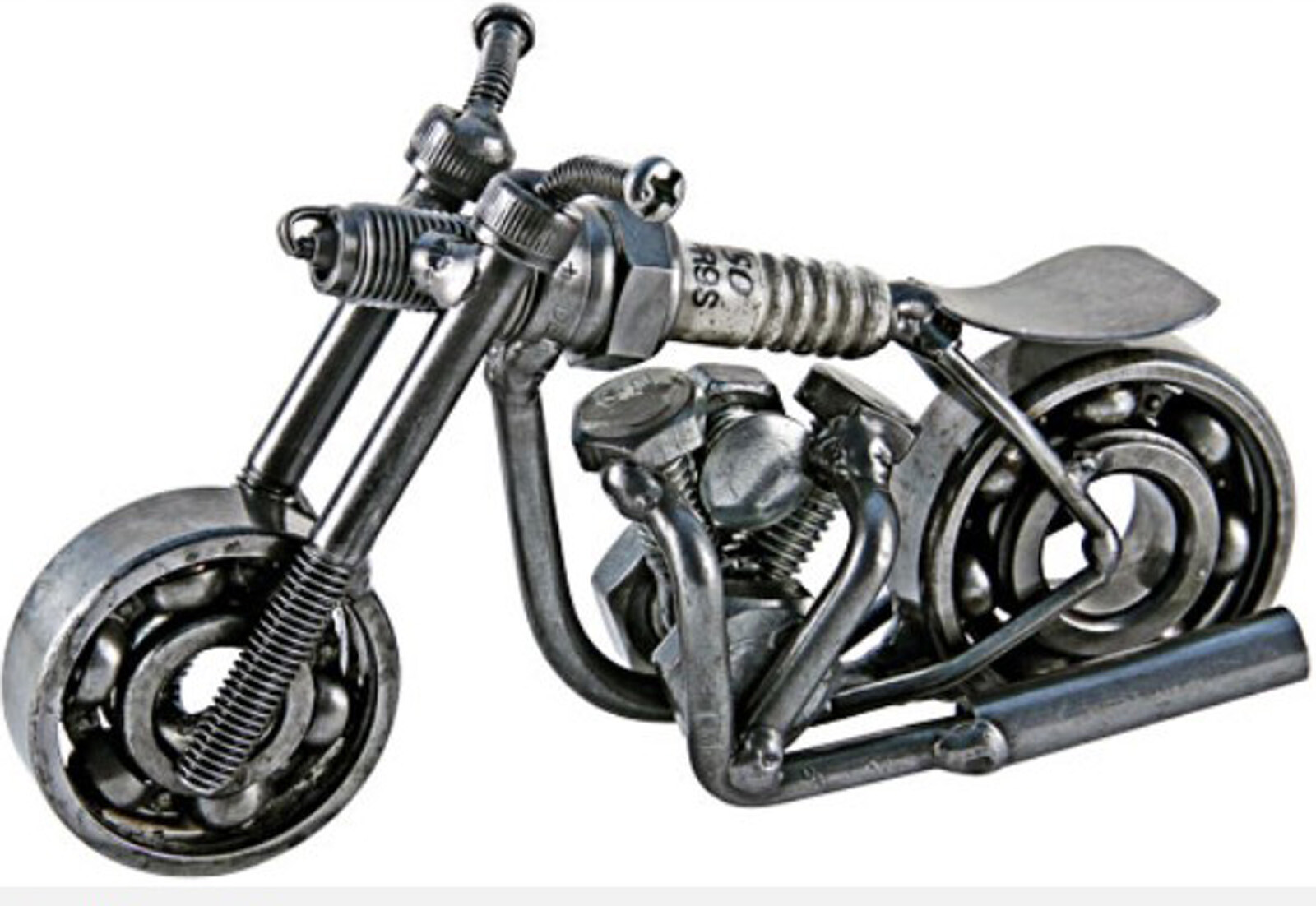 Small Motorcycle Hand Crafted Recycled Metal Art Sculpture Figurine Small Motorcycle Hand Crafted Recycled Metal Art Sculpture Figurine
