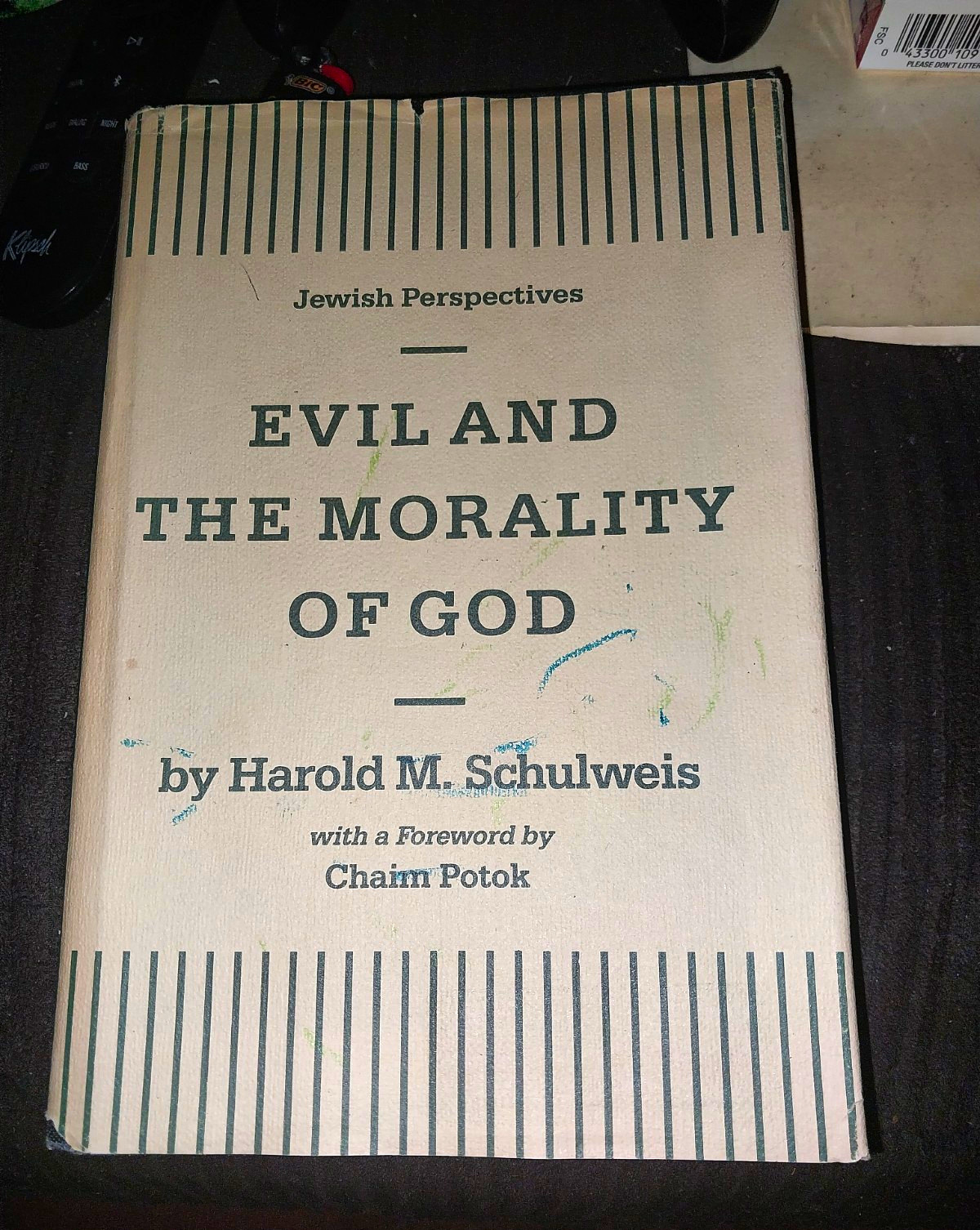 Harold M. Schulweis Evil and the Morality of God Hardcover 1984 Signed