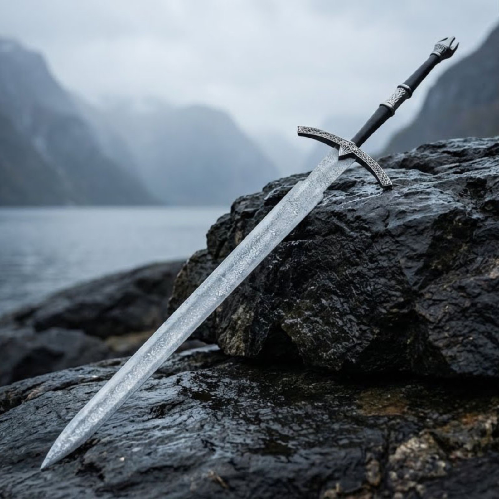 Custom Handmade Witch King Angmar Sword, Rings of the Power Cosplay w/ WallMount