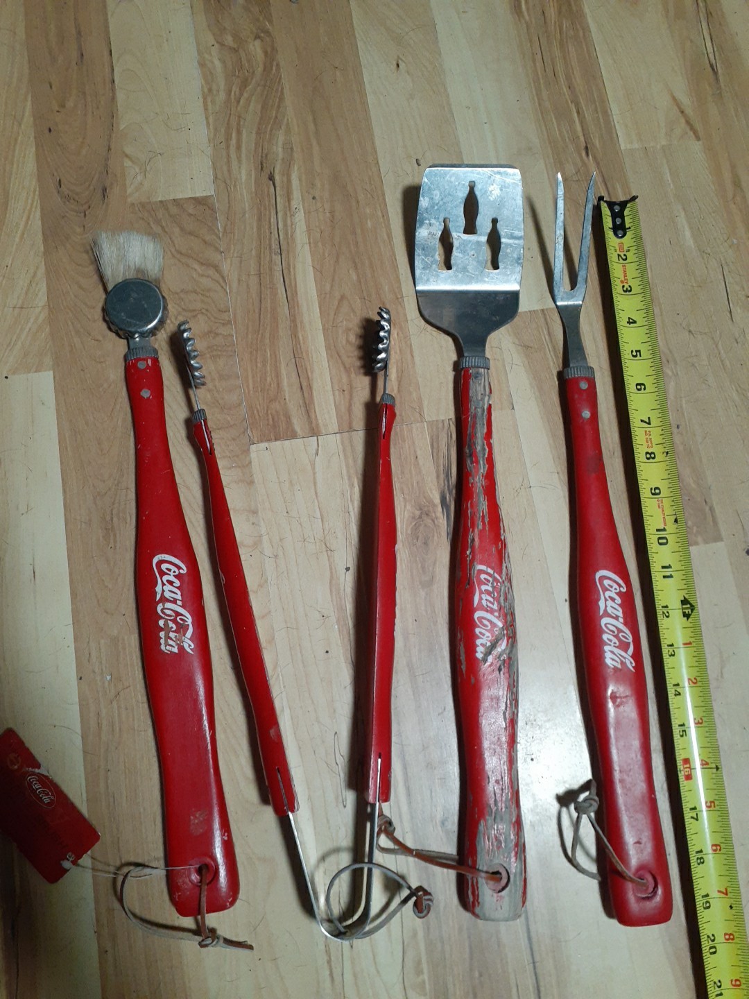 Vintage Coca Cola Grill set all 4 pcs.used Vintage Coca Cola Grill set all 4 pcs.used