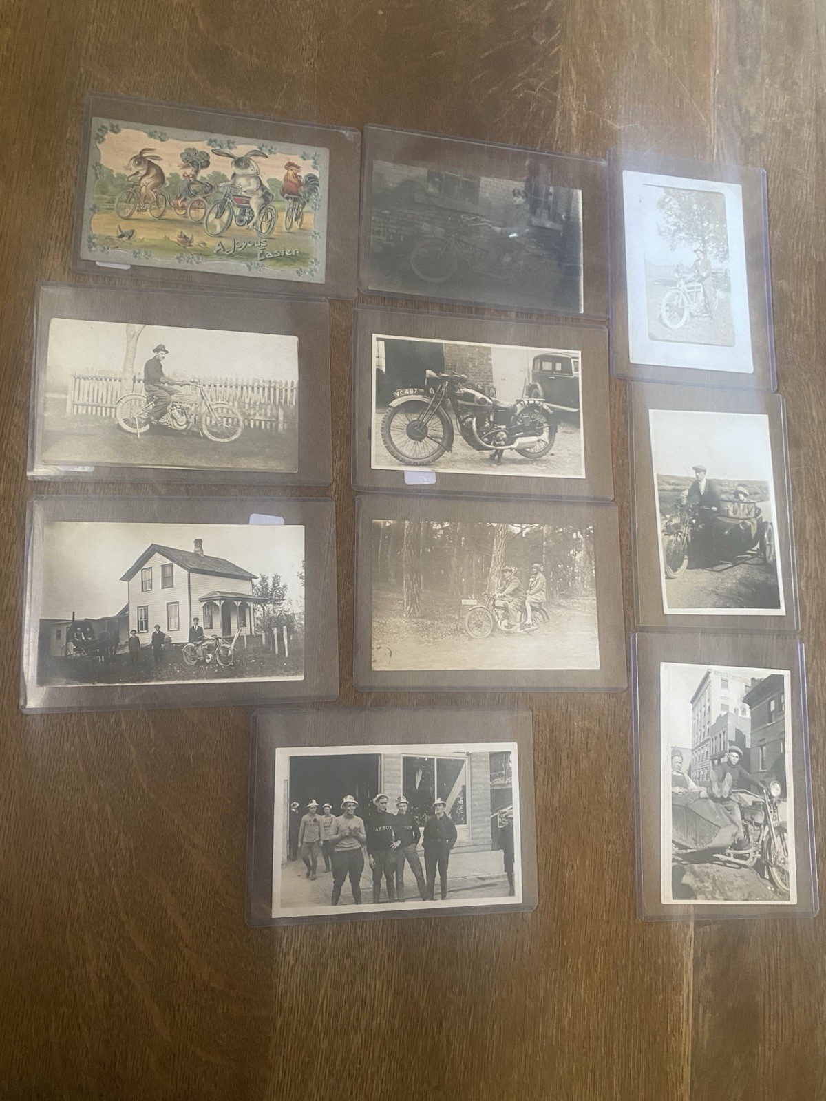 03: Lot of Ten Antique Motorcycle Related Images Vintage Photos Postcards RPPC 03: Lot of Ten Antique Motorcycle Related Images Vintage Photos Postcards RPPC