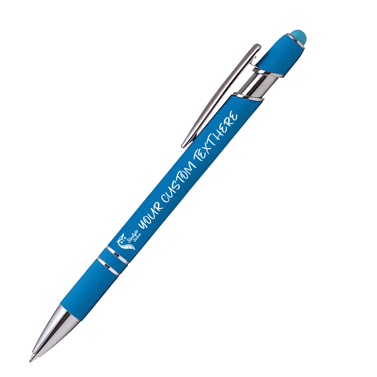 Personalize Design Custom Laser Engraved Pens with Stylus | 12 pcs Set