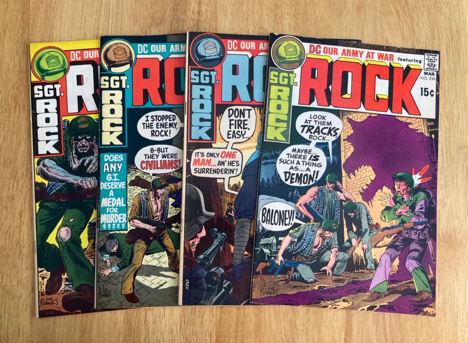 Lot of *4* Nicer 1971 OUR ARMY AT WAR/SGT. ROCK: #230, 232, 233, 234 (FN/VF) Lot of *4* Nicer 1971 OUR ARMY AT WAR/SGT. ROCK: #230, 232, 233, 234 (FN/VF)